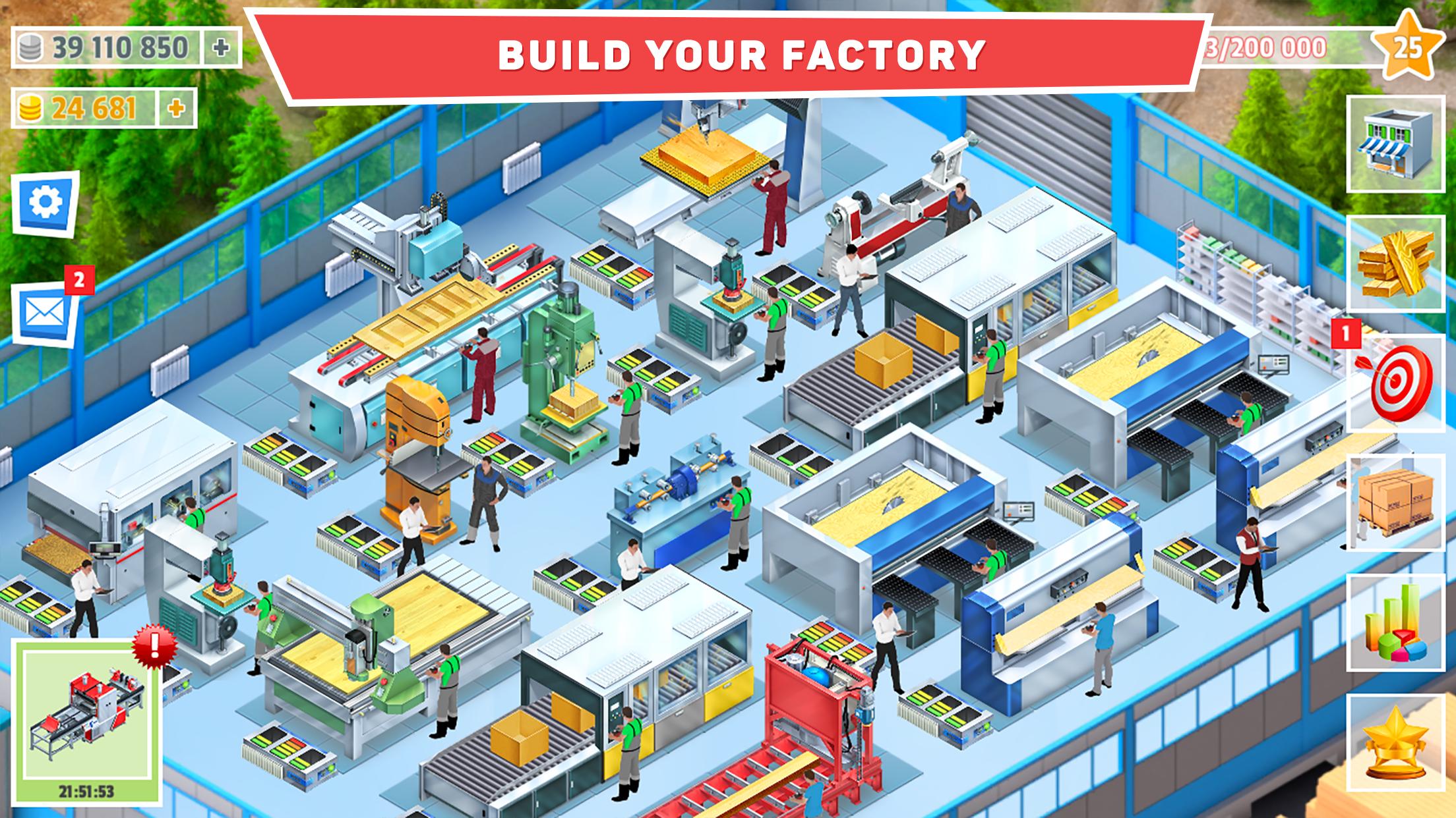 Timber Tycoon Factory Management Strategy 1.1.8 Screenshot 1