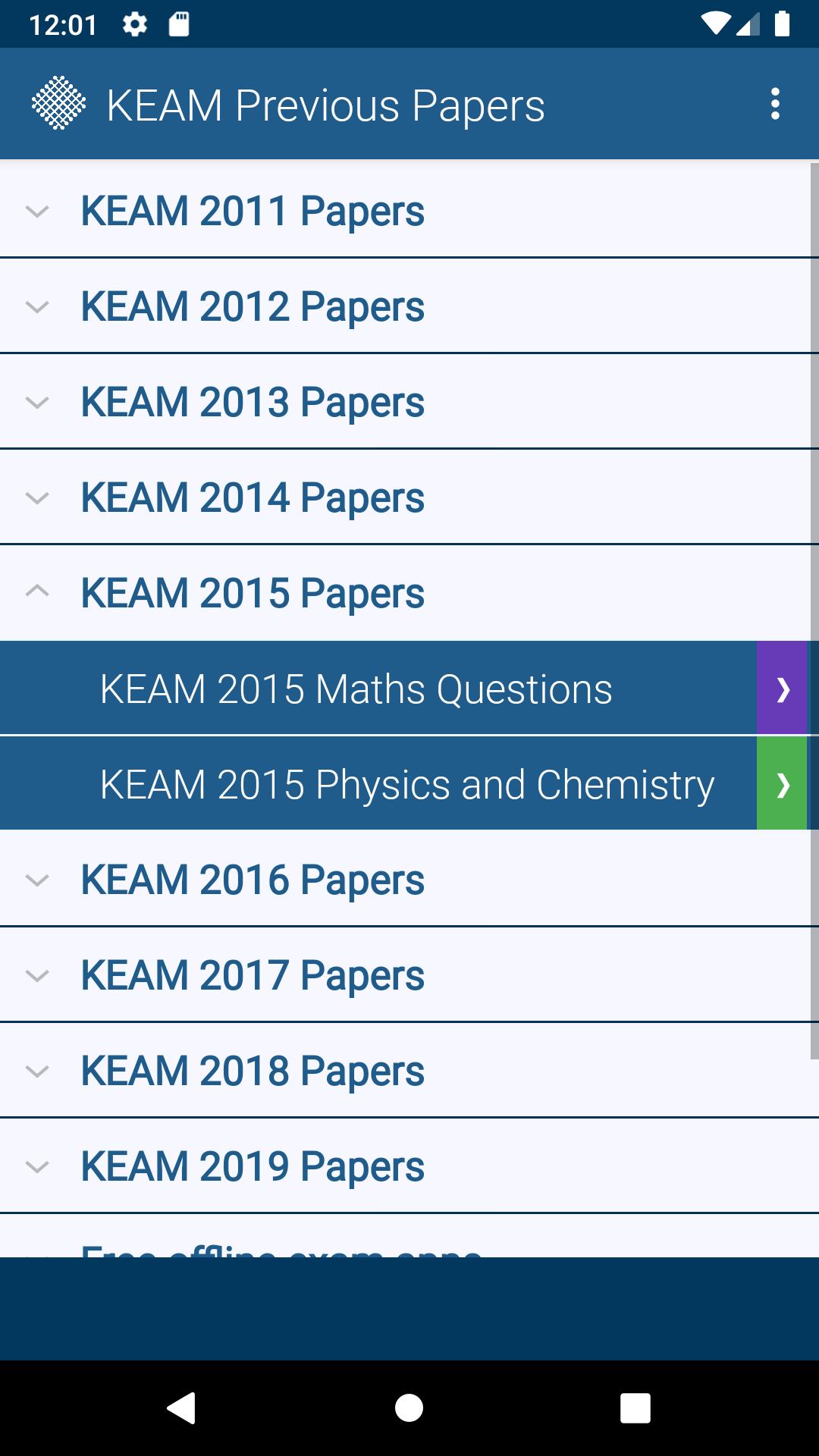 KEAM Previous Papers Free Practice 1.0 Screenshot 12