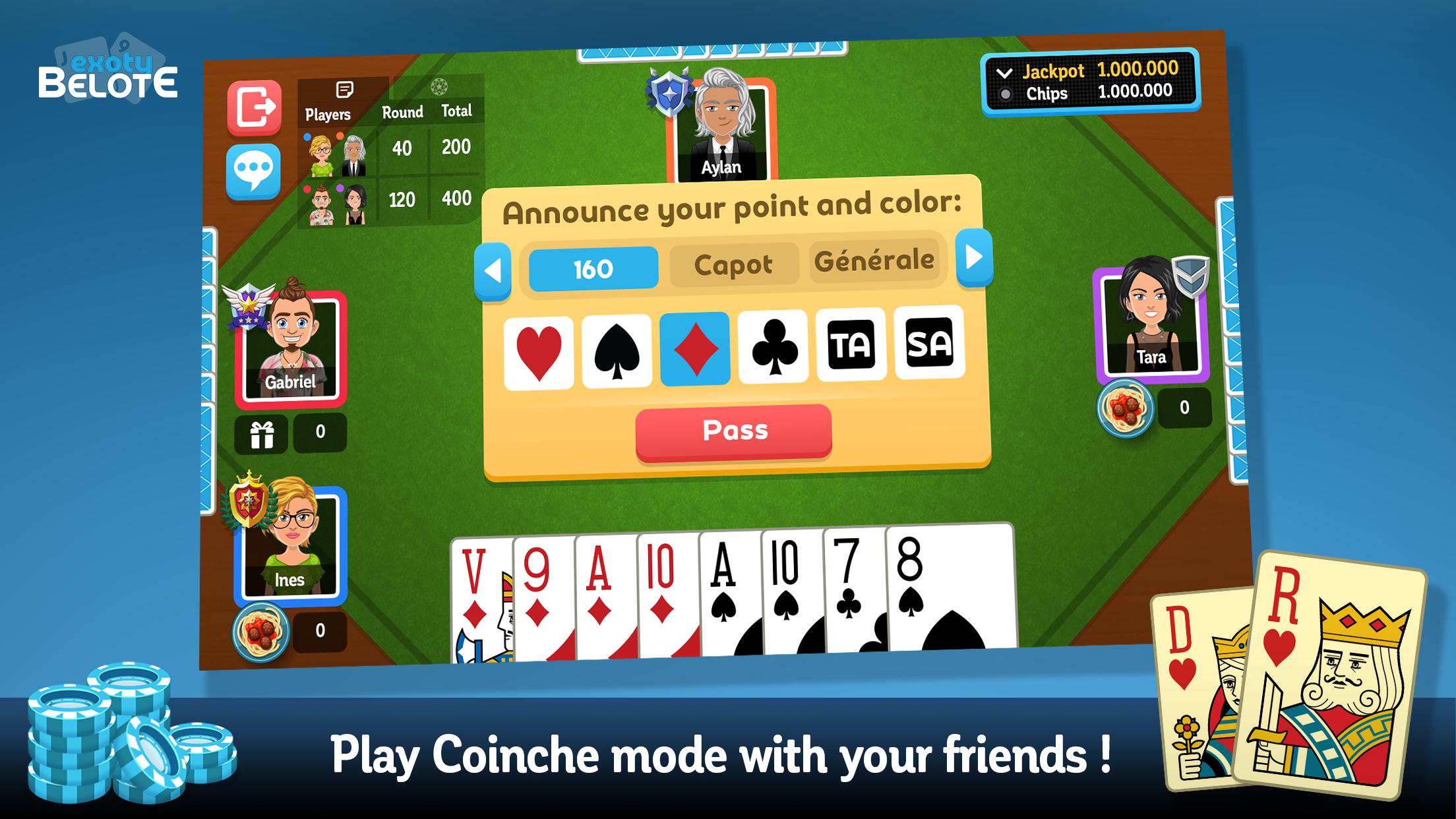 Multiplayer Belote & Coinche 6.8.0 Screenshot 2