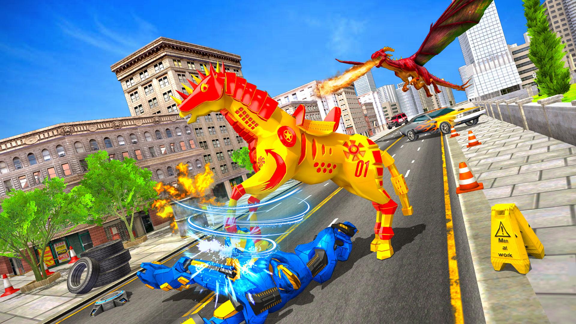 Horse Robot Car Game:Flying Dragon Robot Transform 1.1 Screenshot 10