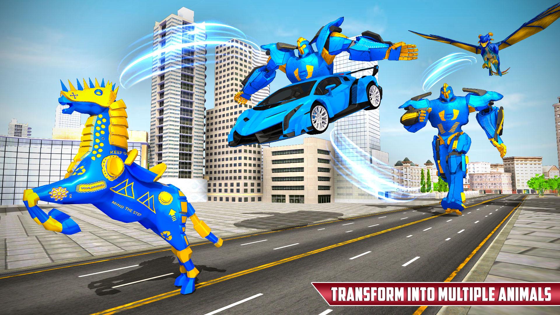 Horse Robot Car Game:Flying Dragon Robot Transform 1.1 Screenshot 11