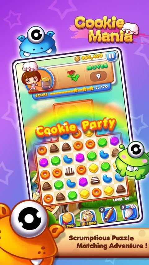 Cookie Mania Match-3 Sweet Game 2.5.8 Screenshot 1