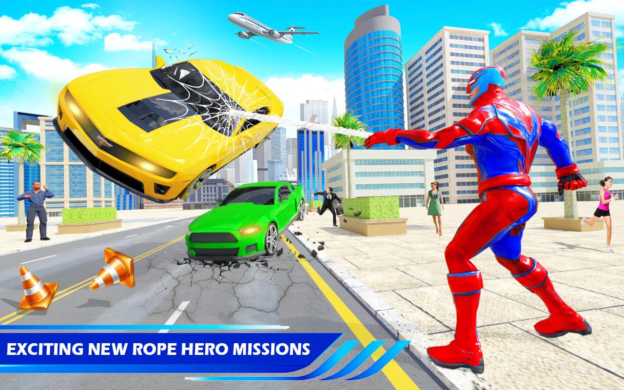 Flying Police Robot Rope Hero: Gangster Crime City 32 Screenshot 10