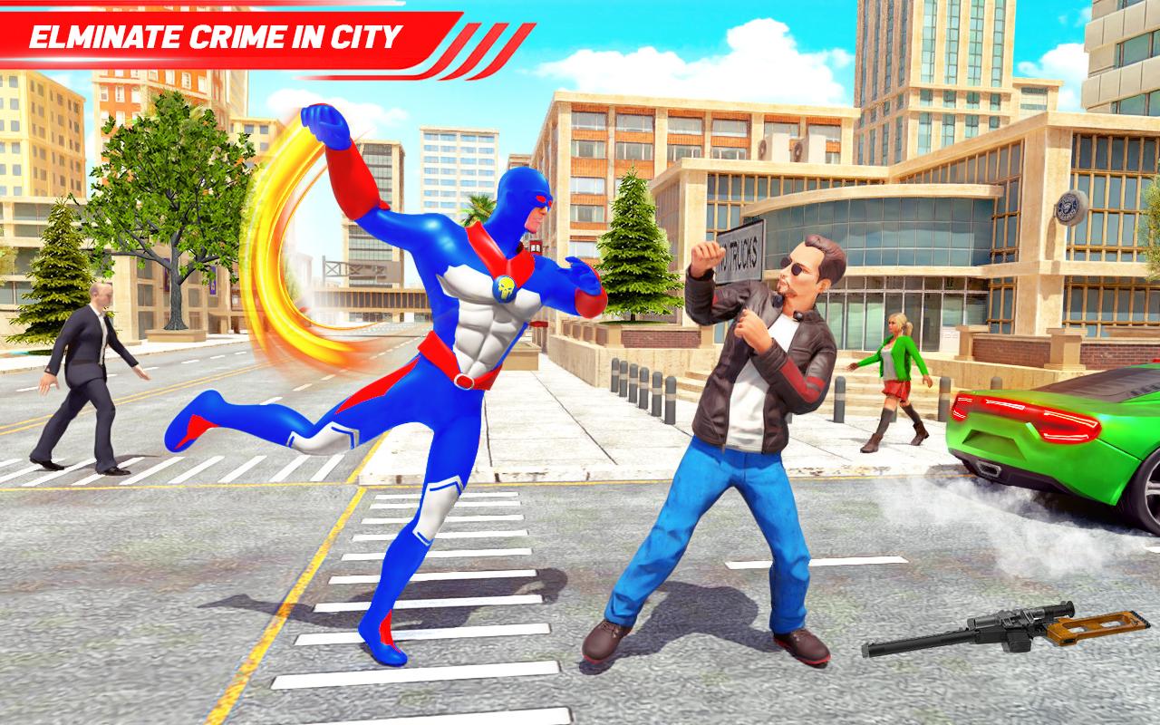 Flying Police Robot Rope Hero: Gangster Crime City 32 Screenshot 12