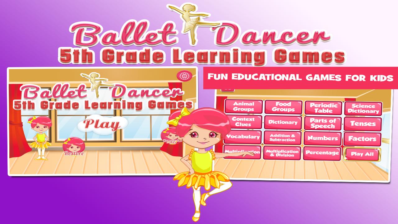 Ballerina Fifth Grade Games 3.25 Screenshot 1