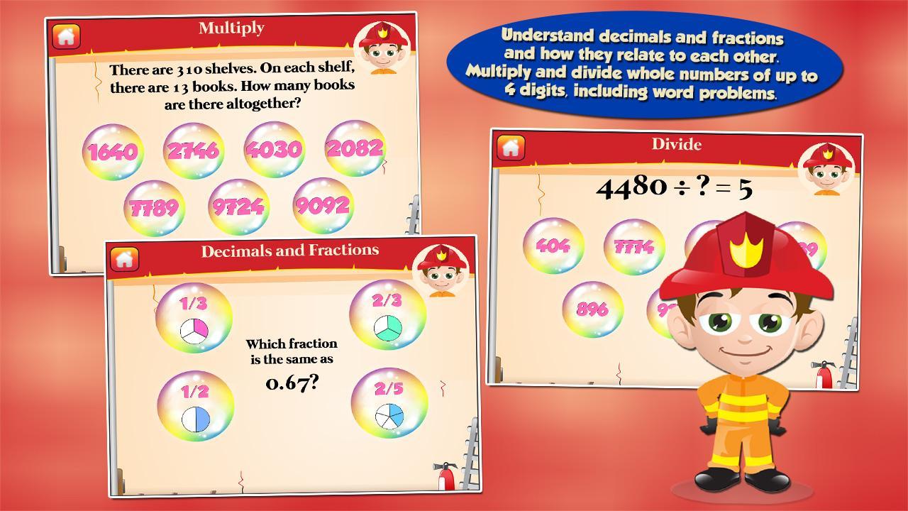 Fireman Kids 3rd Grade Games 3.16 Screenshot 2