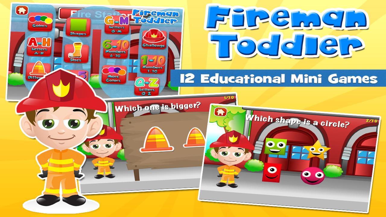 Fireman Toddler School Free 3.15 Screenshot 1