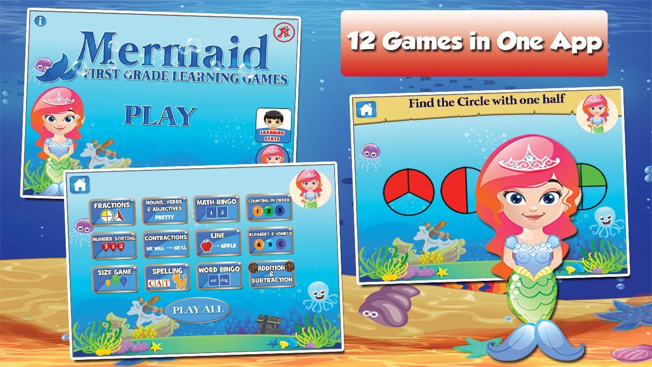 Mermaid Princess Grade 1 Games 3.15 Screenshot 1