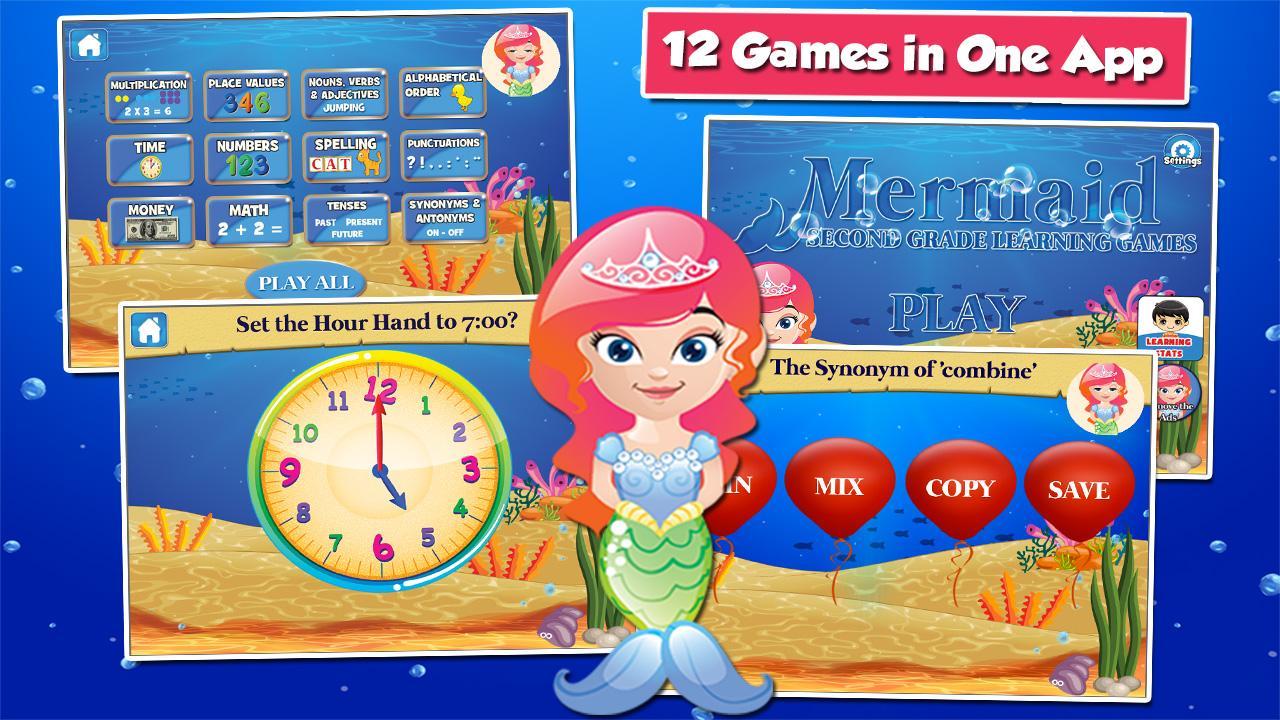 Mermaid Princess Grade 2 Games 3.15 Screenshot 1