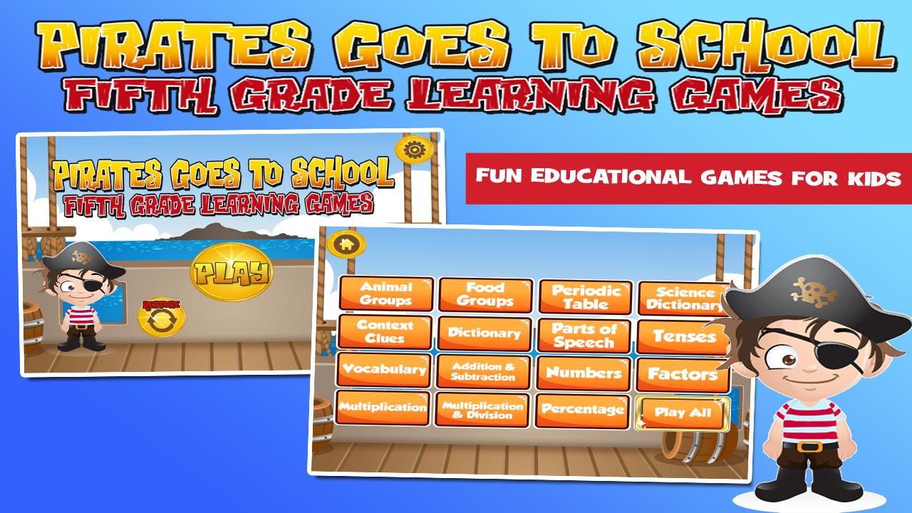 Pirates Fifth Grade Learning 3.25 Screenshot 1