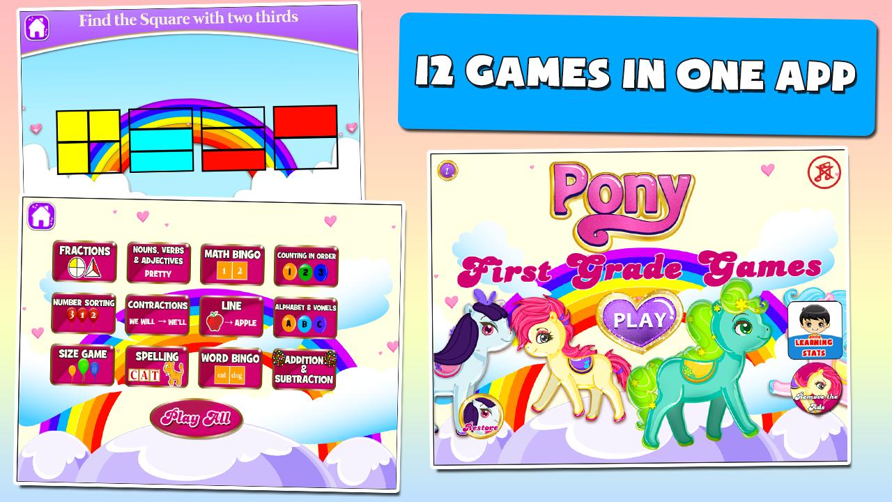 Pony Games for First Graders 3.15 Screenshot 1