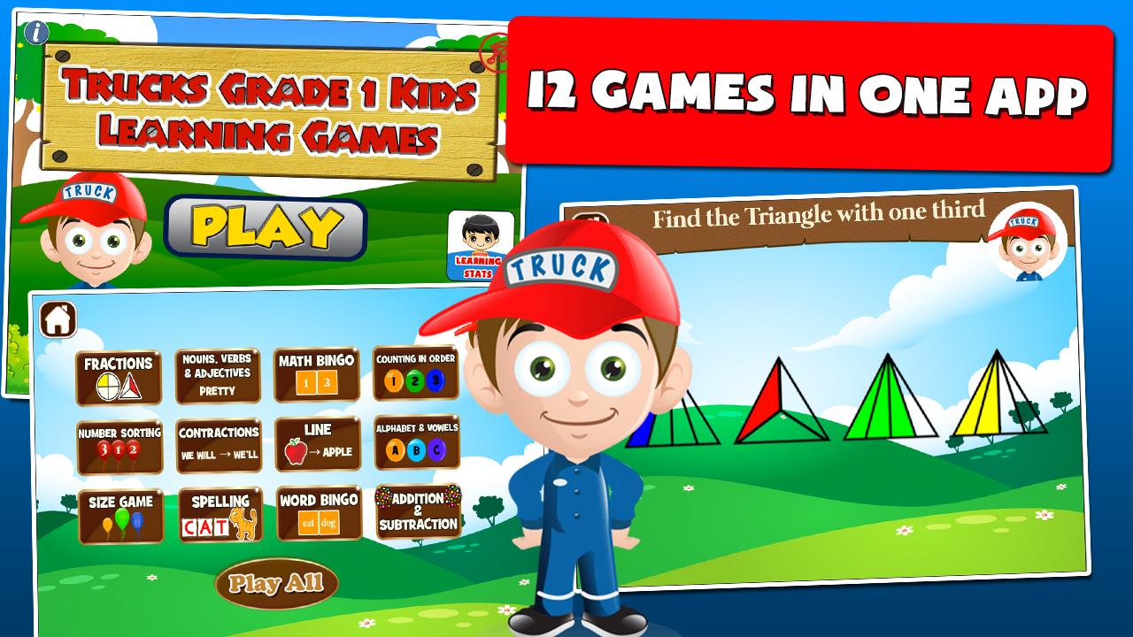 First Grade Games: Trucks 3.15 Screenshot 1