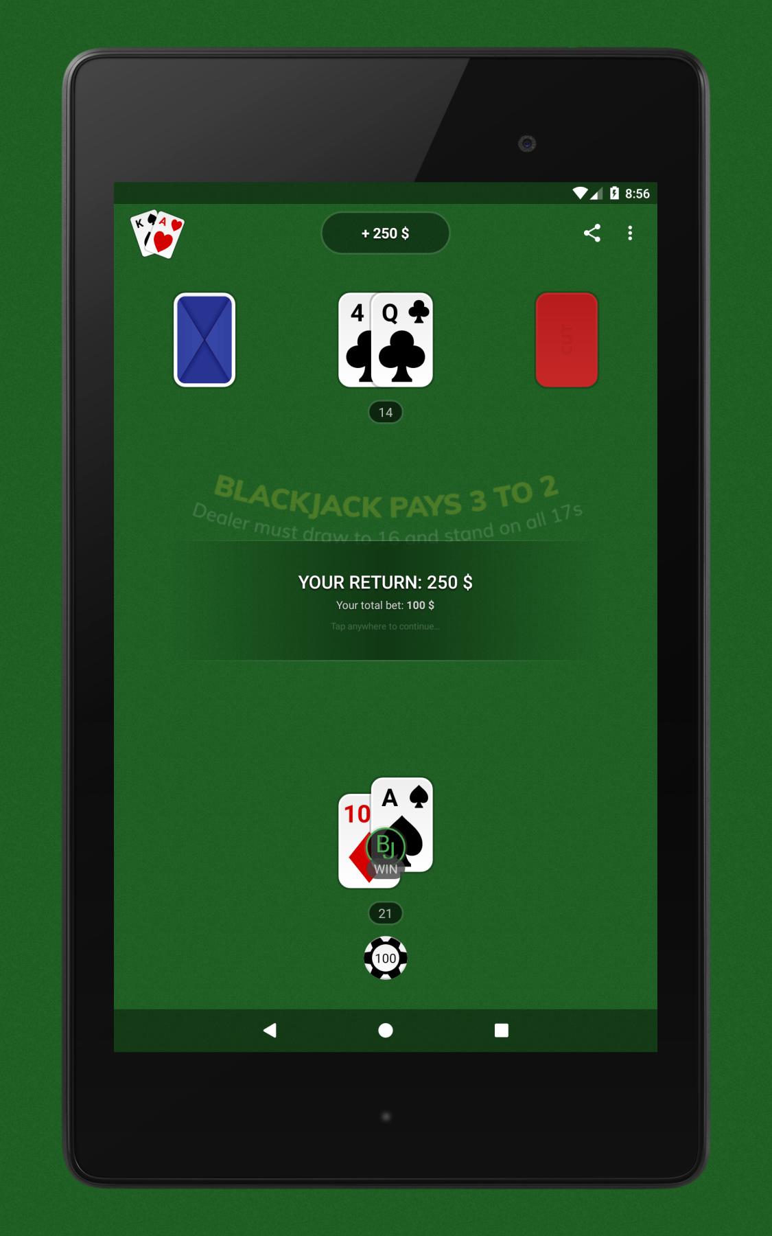 Blackjack Free & Offline 1.6.3 Screenshot 12