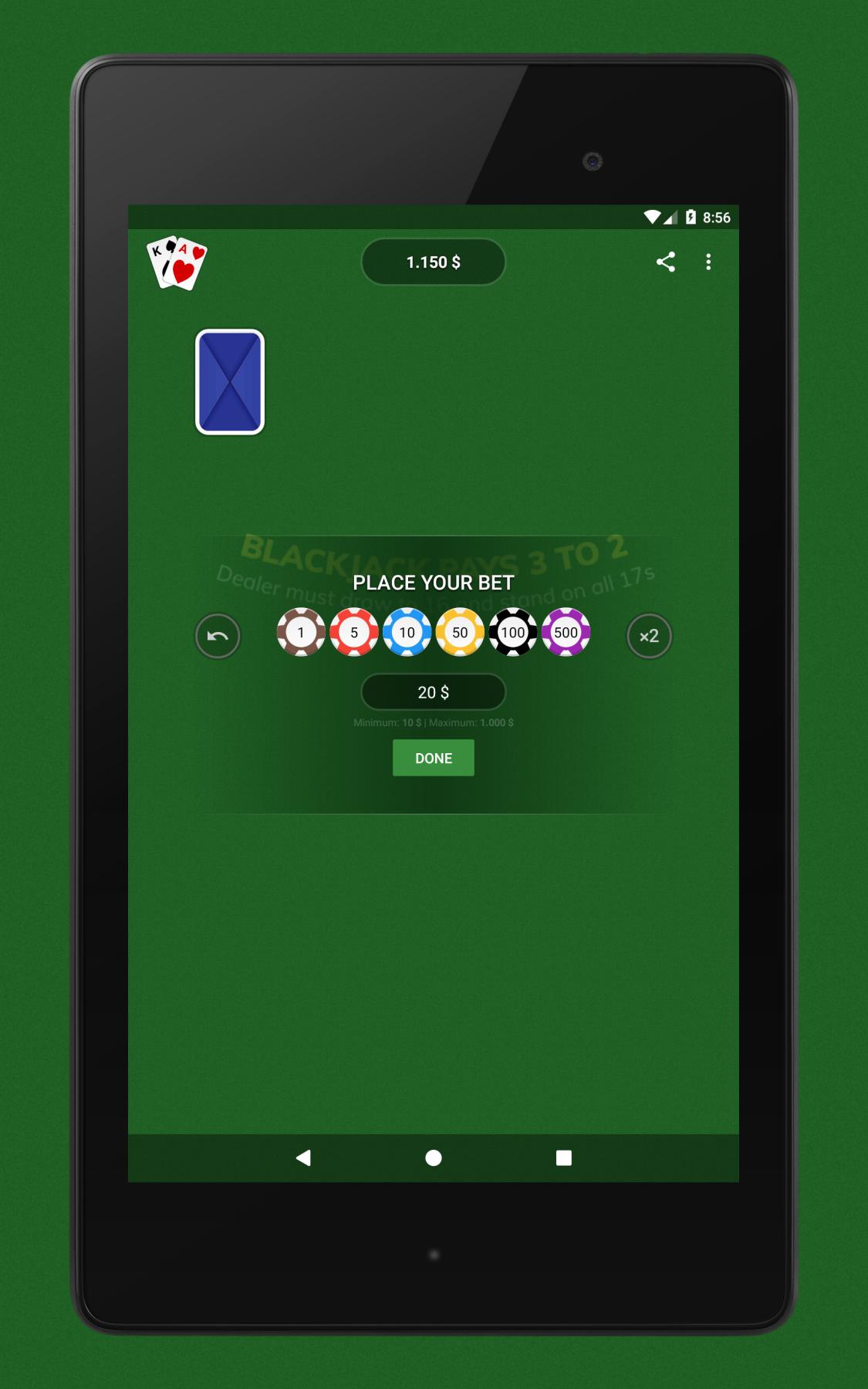 Blackjack Free & Offline 1.6.3 Screenshot 13