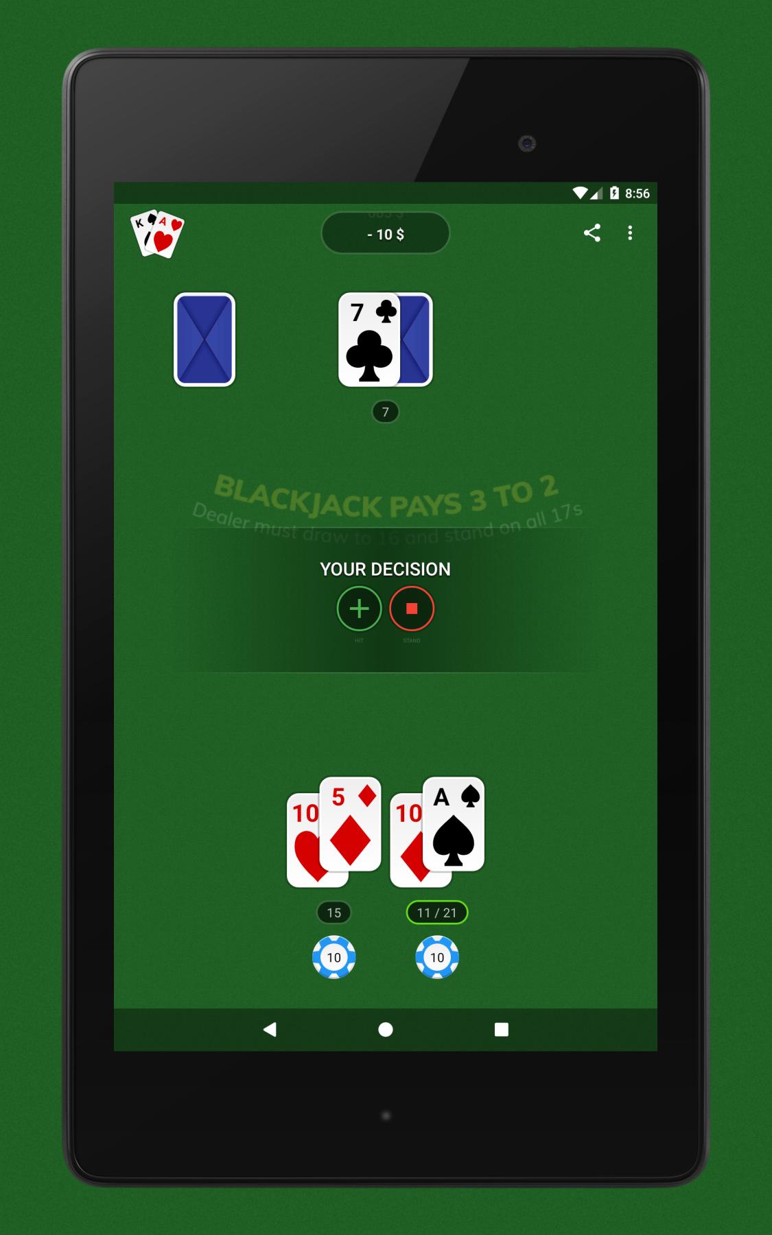 Blackjack Free & Offline 1.6.3 Screenshot 14