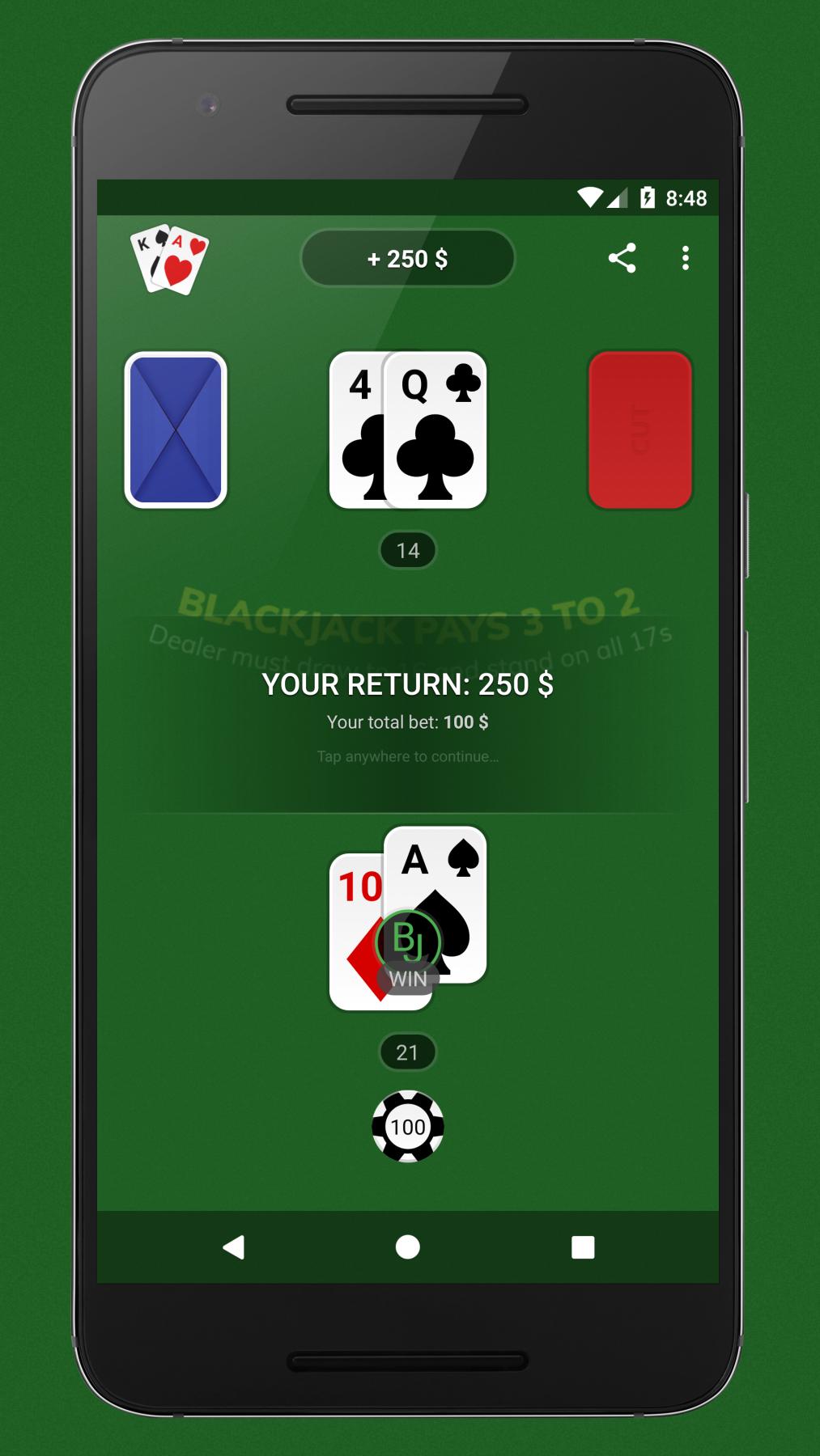 Blackjack Free & Offline 1.6.3 Screenshot 2