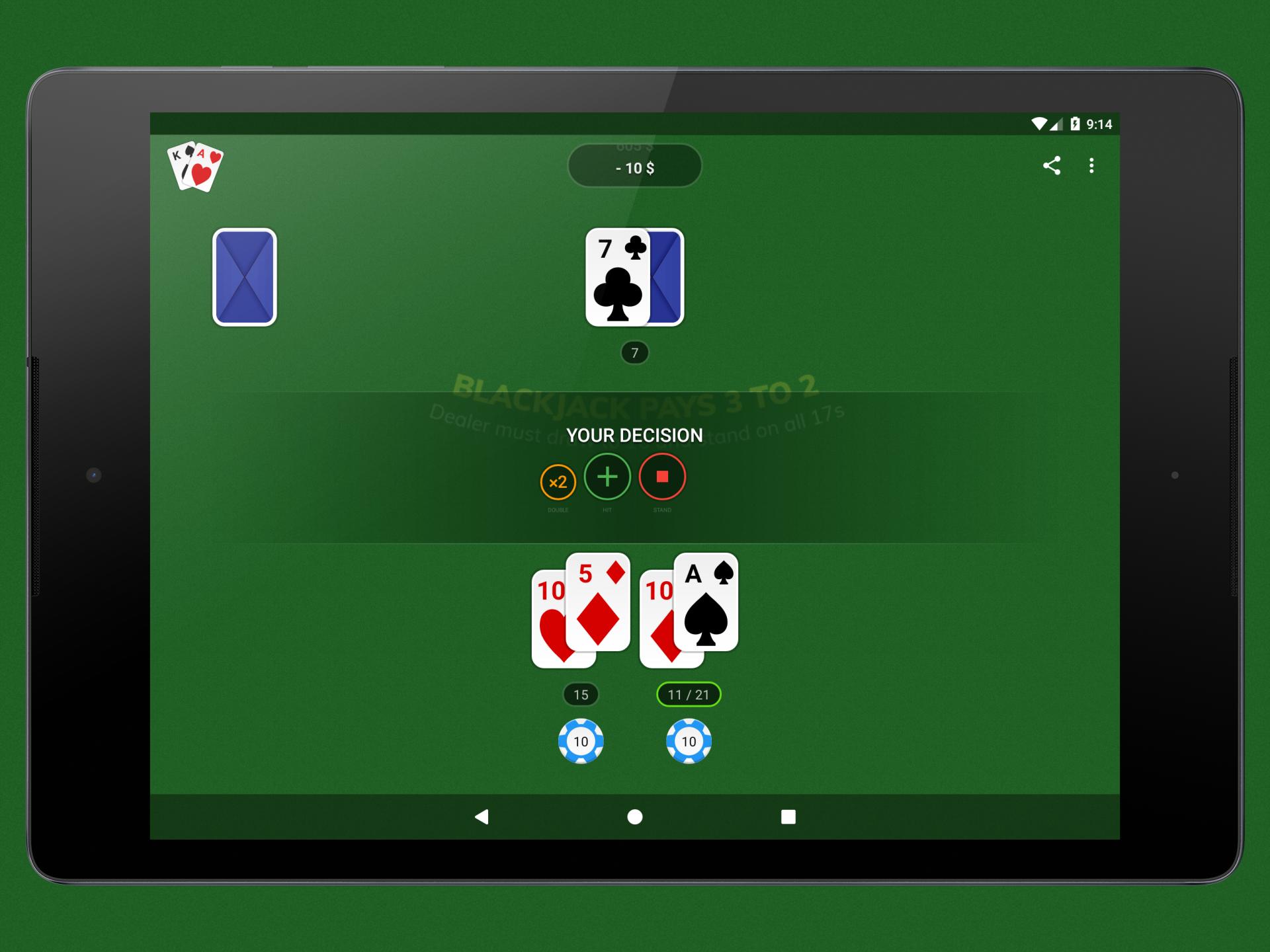 Blackjack Free & Offline 1.6.3 Screenshot 9