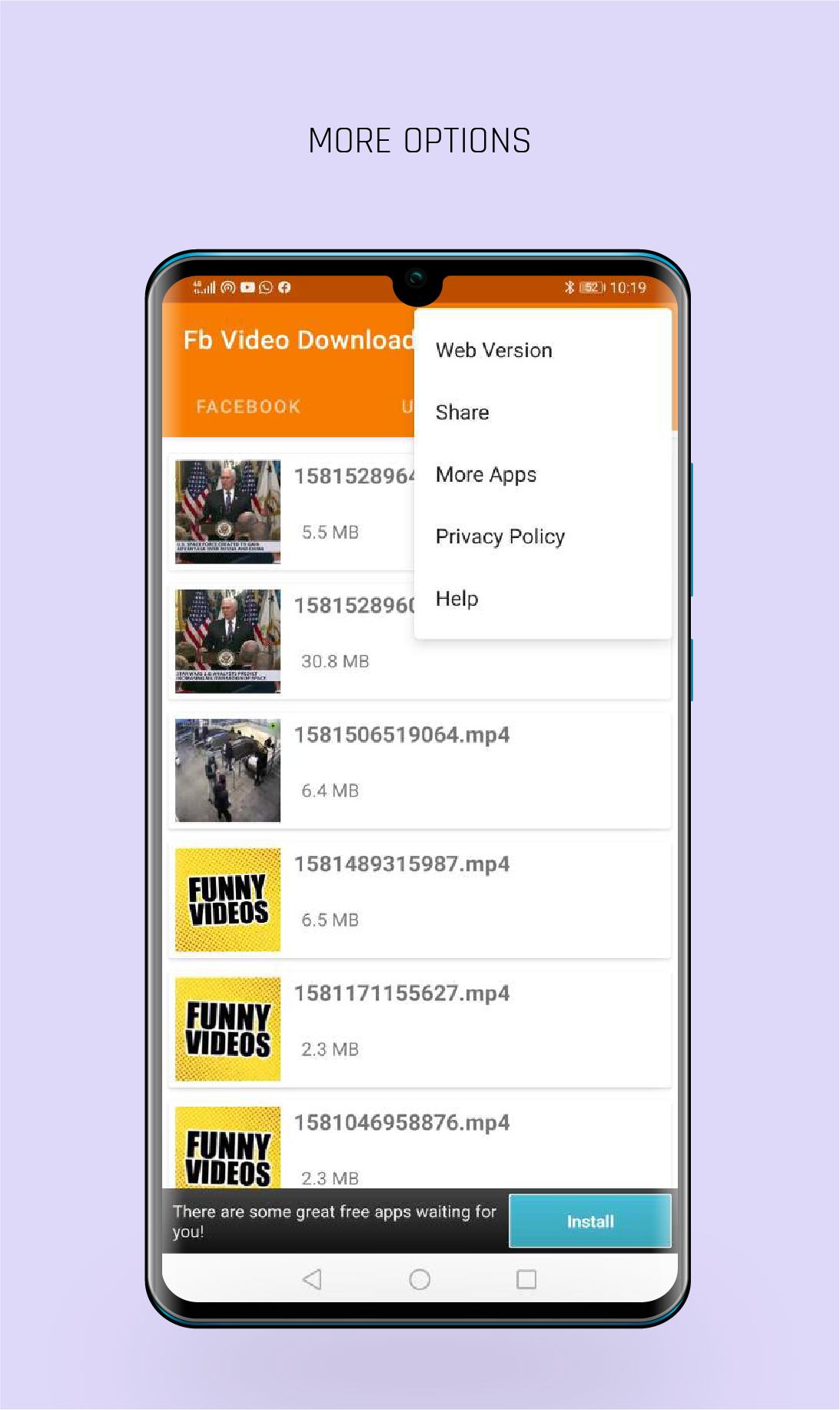 FastVid: Video Downloader for Facebook 4.5.6 Screenshot 6