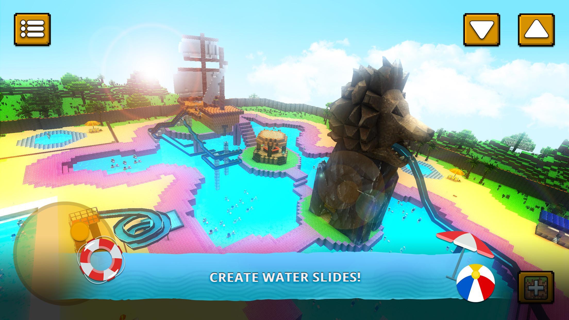 Water Park Craft GO: Waterslide Building Adventure 1.16-minApi23 Screenshot 2