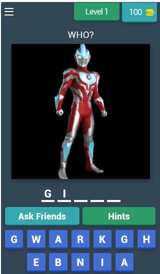 Ultraman: Guess the Characters Quiz Free Game 8.7.3z Screenshot 1