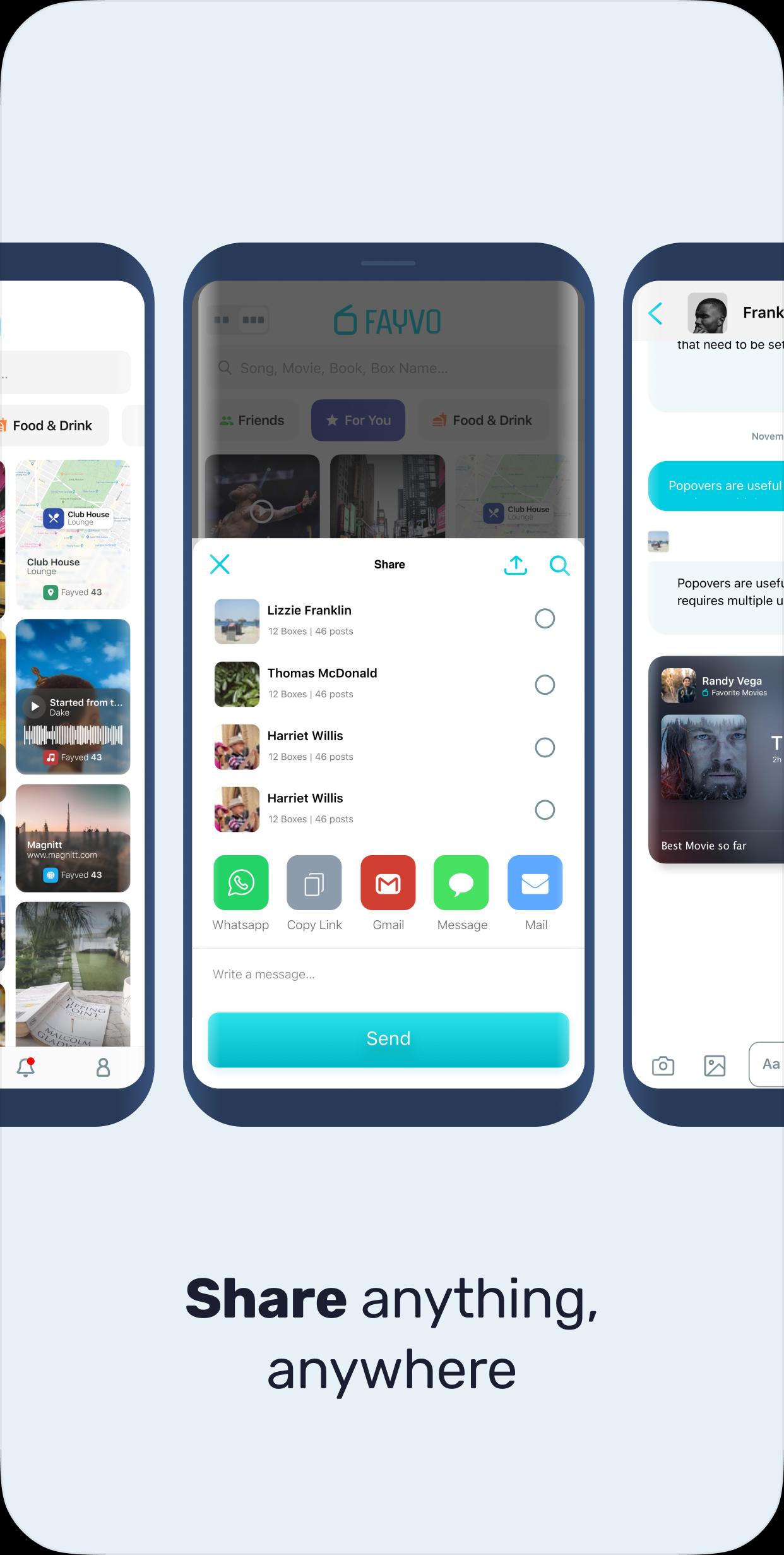 Fayvo Social Networking App: Share your Favorites 2.2.0 Screenshot 4