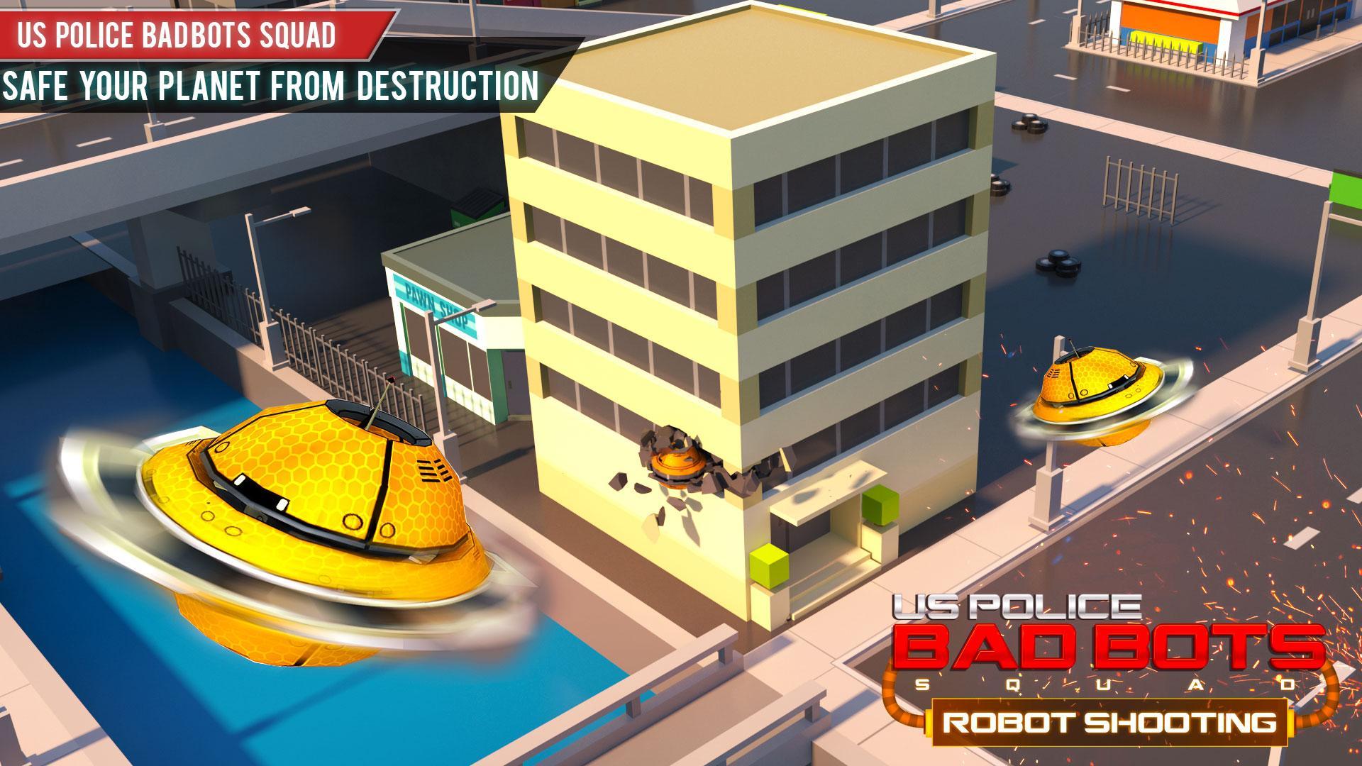 US Police Futuristic Robot Transform Shooting Game 2.0.4 Screenshot 7