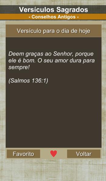 Versículos Sagrados - Conselhos da Bíblia Sagrada 1.09 Screenshot 2