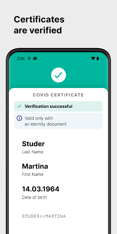 COVID Certificate Check 1.0.1 Screenshot 3