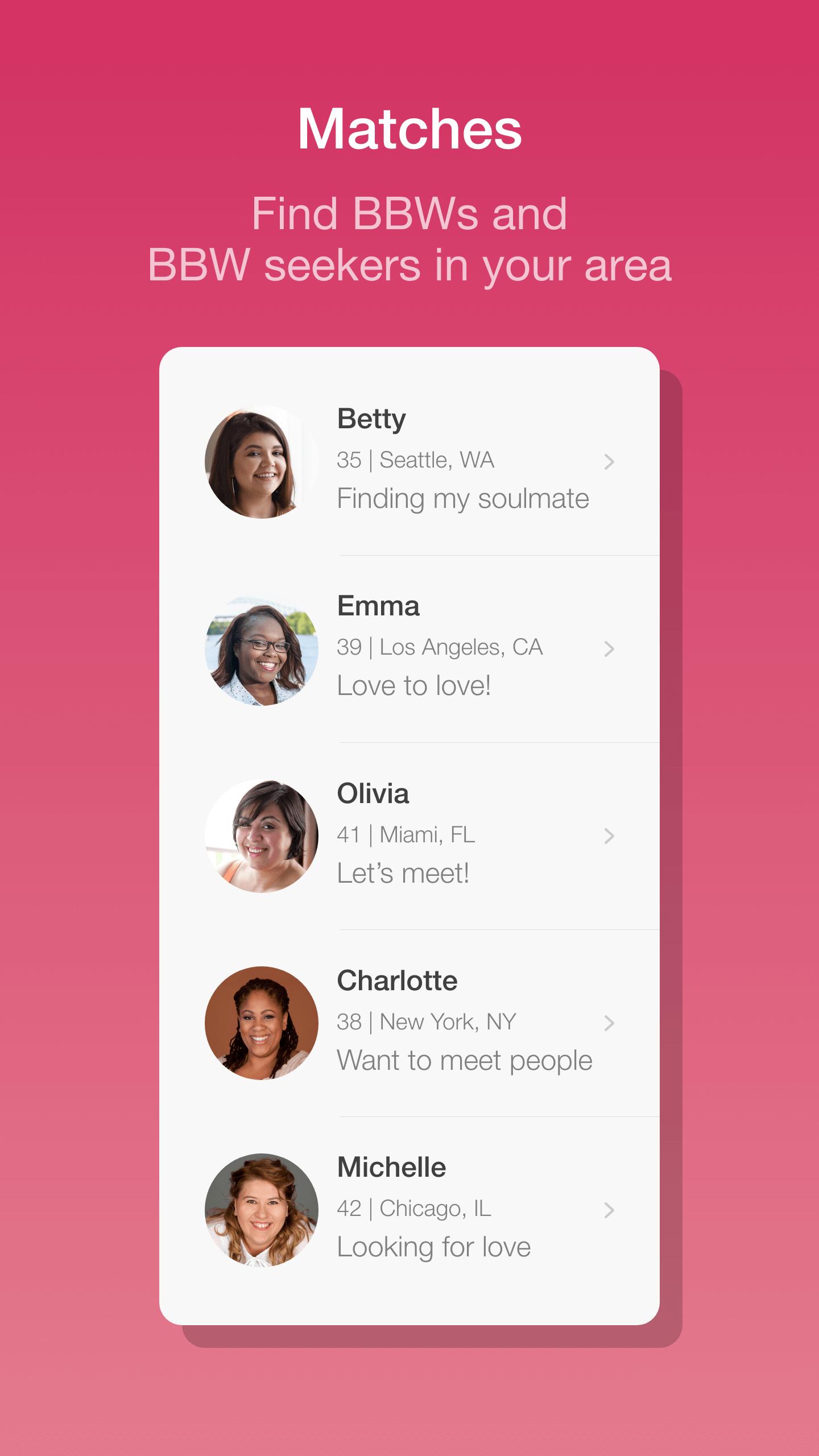 BBW Romance Dating App 1.5.69 Screenshot 1