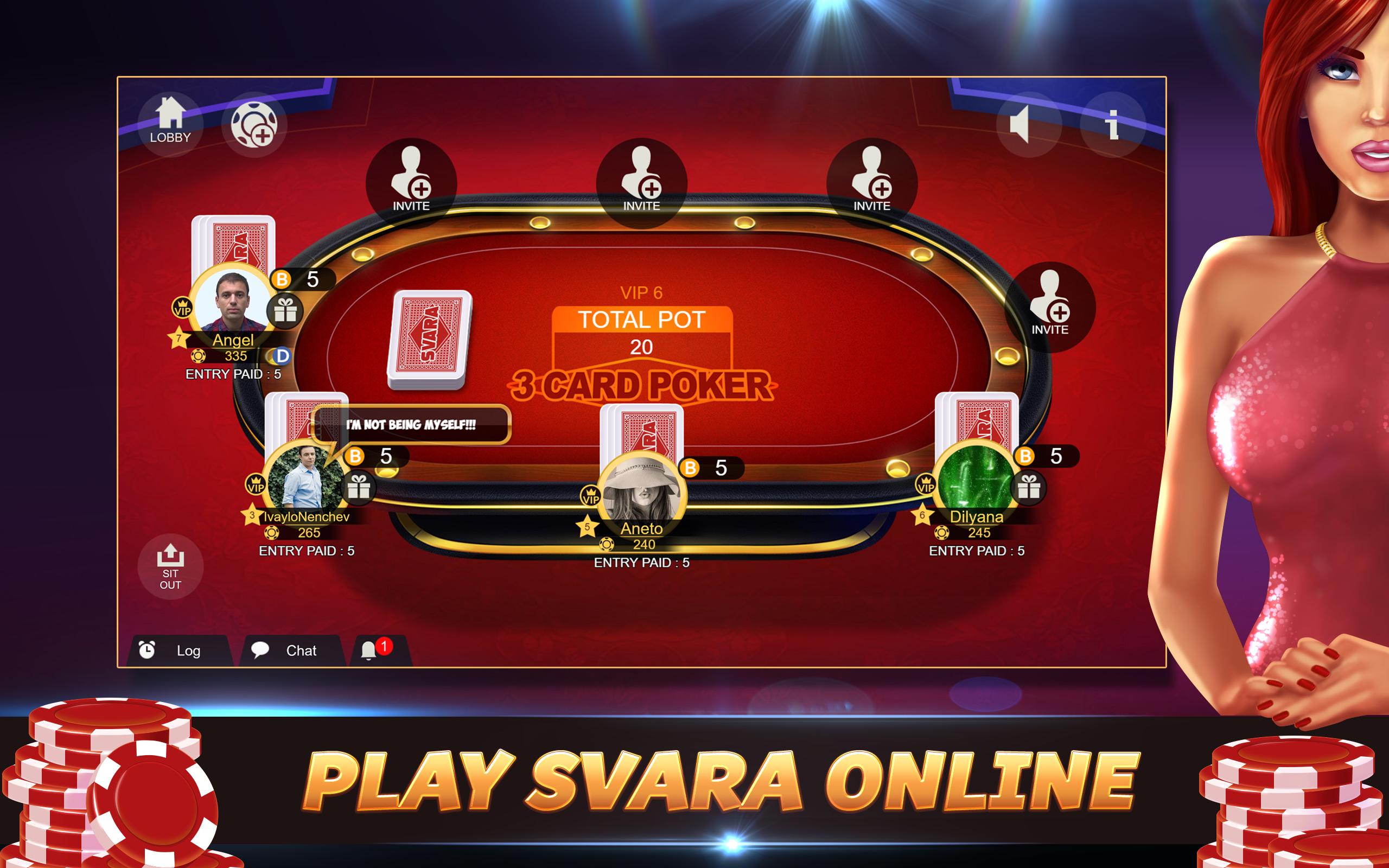 Svara 3 Card Poker Online Card Game 1.0.11 Screenshot 8