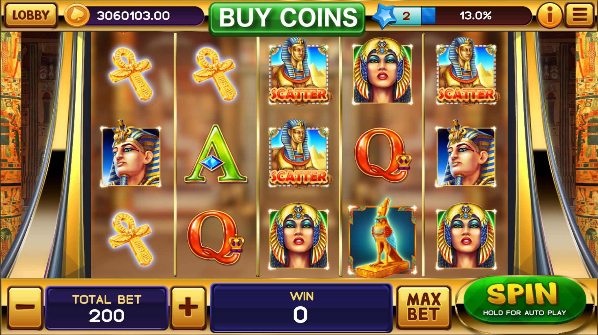 Slots Lady Pharaoh Jackpot Casino 1.0 Screenshot 11