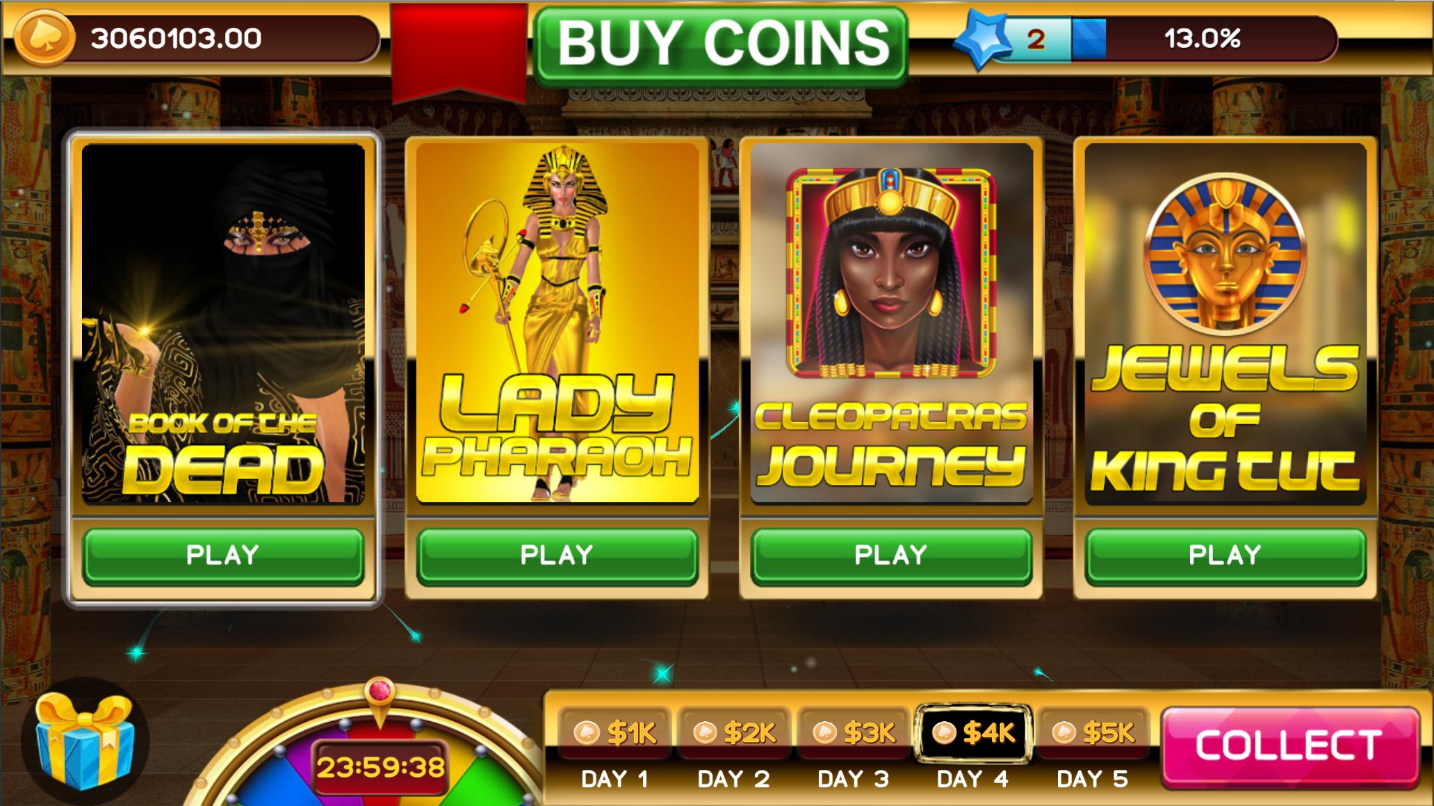 Slots Lady Pharaoh Jackpot Casino 1.0 Screenshot 4