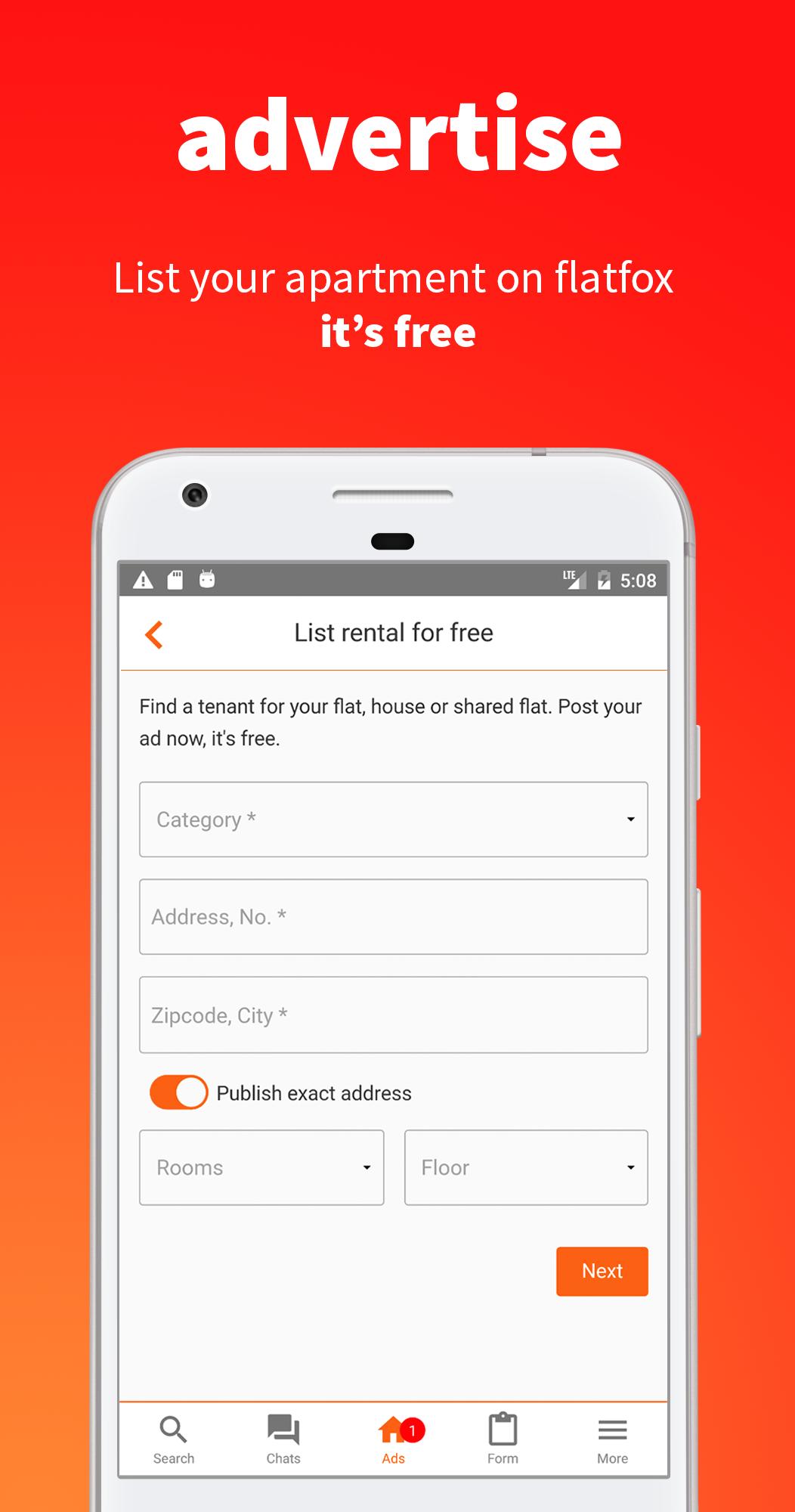 Flatfox Search & advertise apartments for free 3.5.4 Screenshot 2