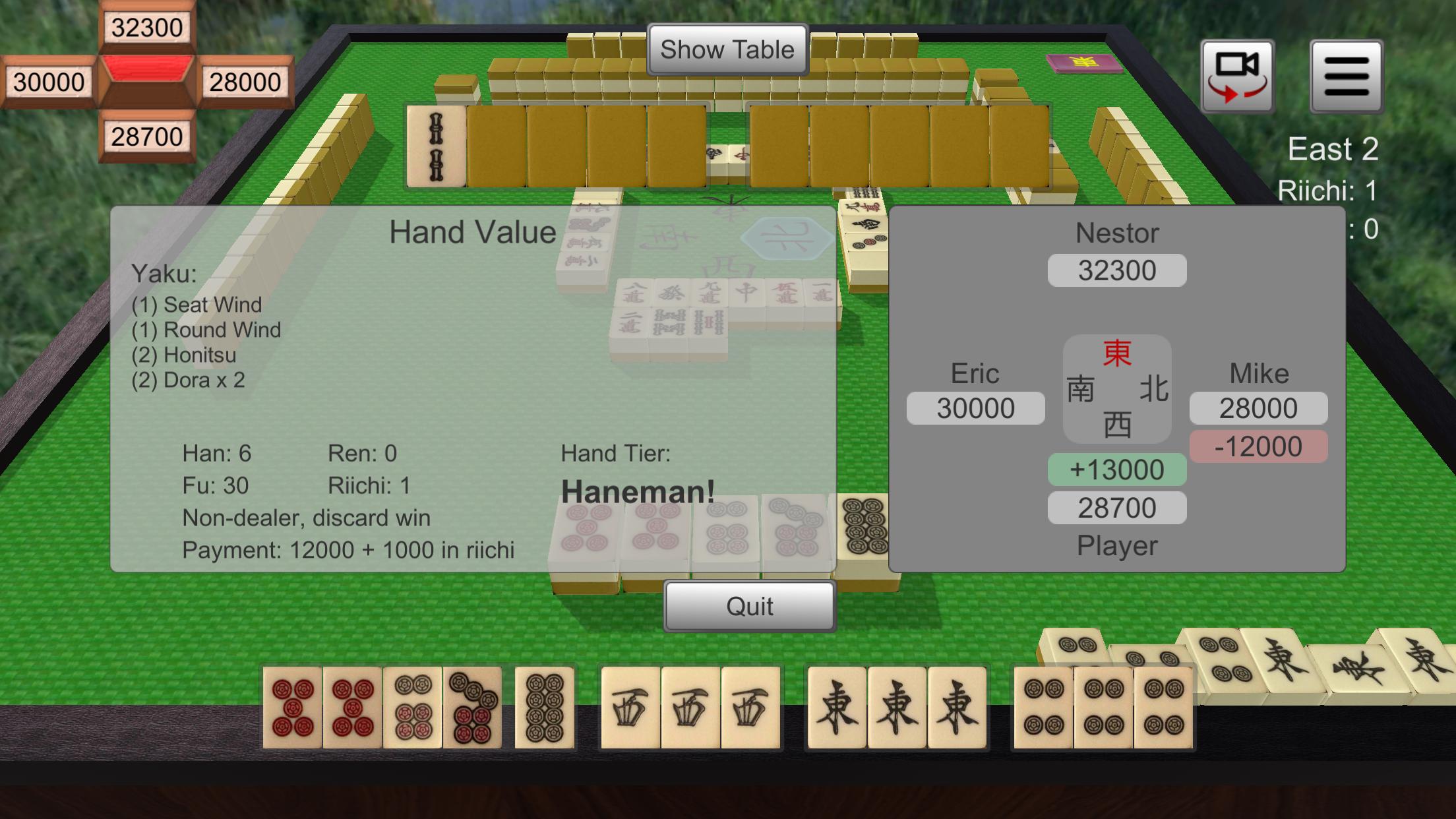 Riichi Mahjong 0.5.1 Screenshot 4