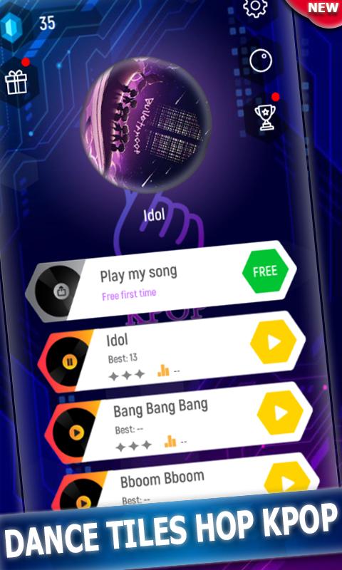 KPOP Tiles Hop Music Games Songs 7.0 Screenshot 1