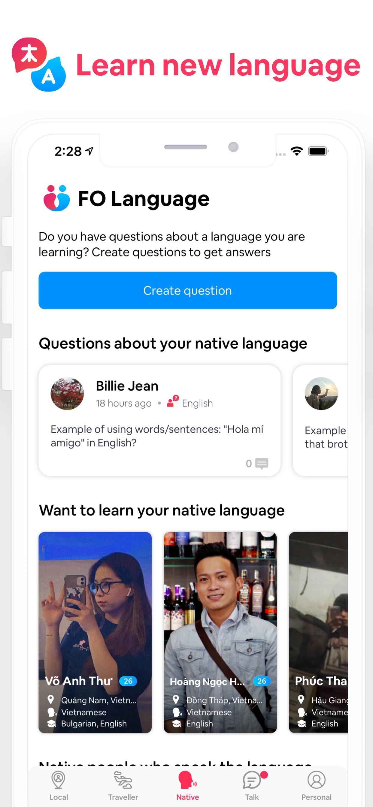 FO Meet Dating, Travel and Language Exchange 1.1.9 Screenshot 3