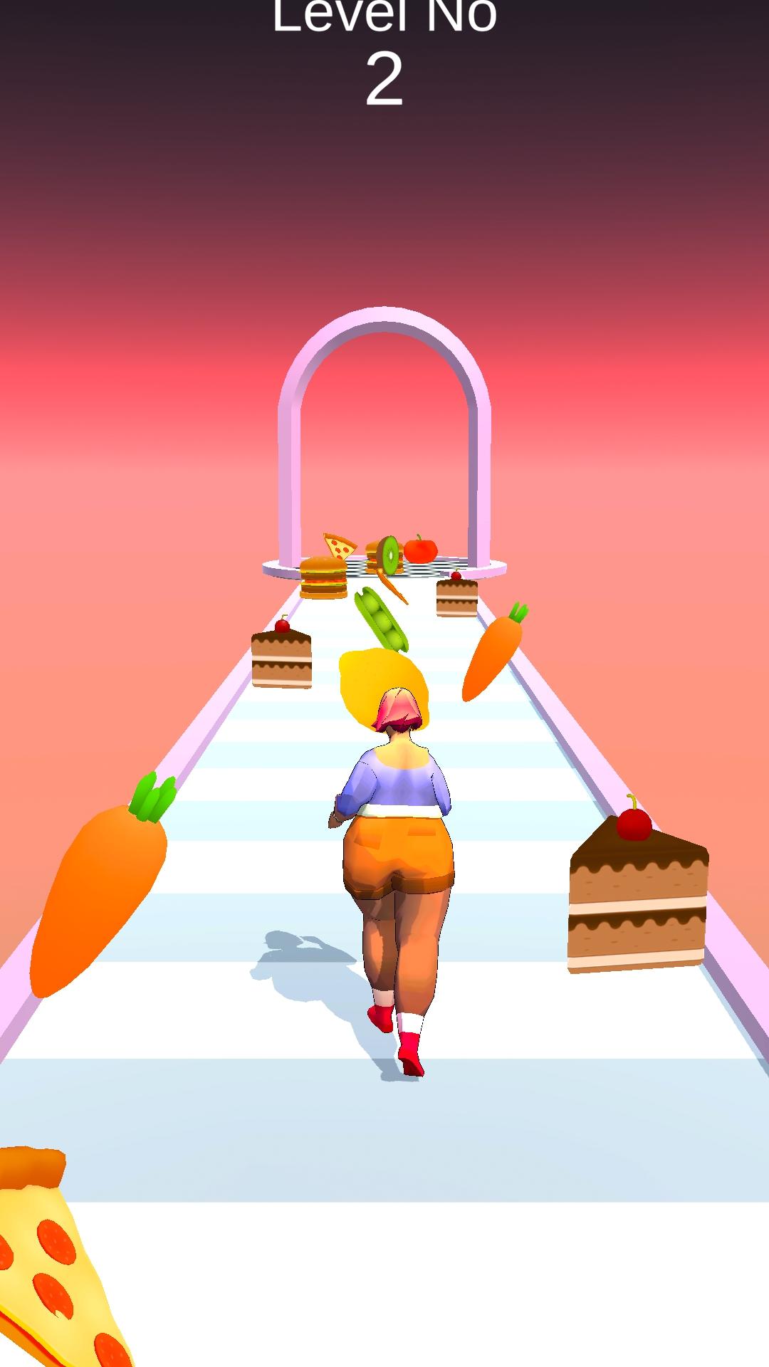 Body fat race 2 fit girl game food racer runner 1 Screenshot 10