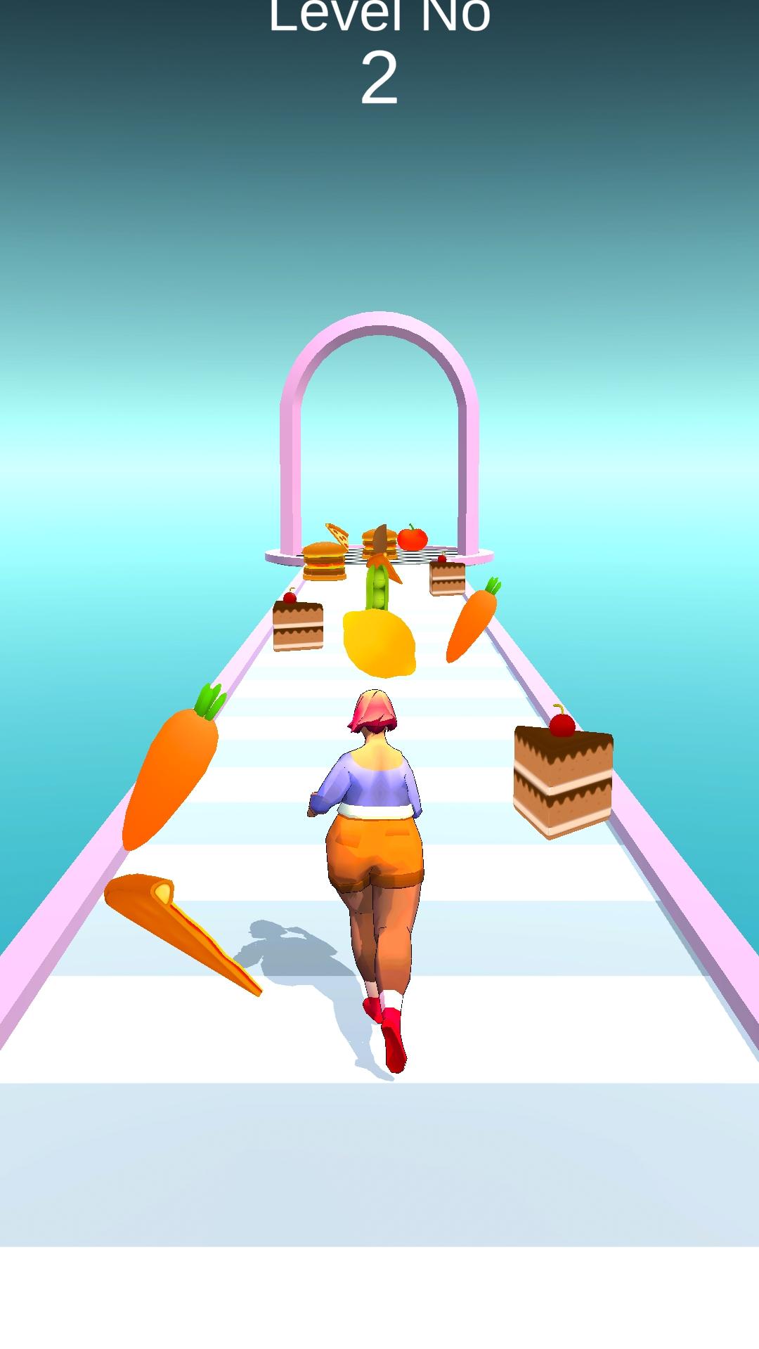 Body fat race 2 fit girl game food racer runner 1 Screenshot 12