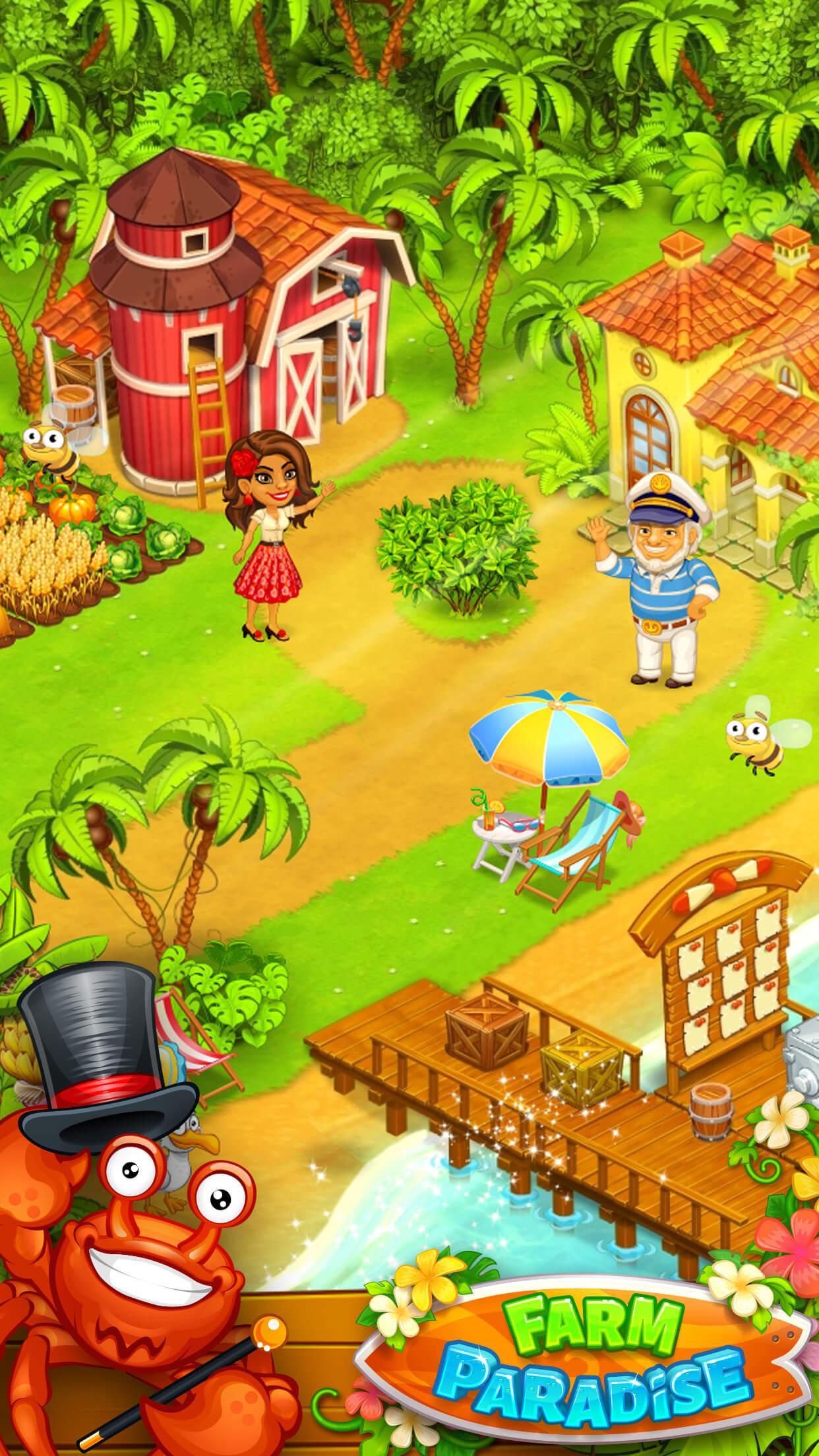 Farm Paradise Fun farm trade game at lost island 2.17 Screenshot 1