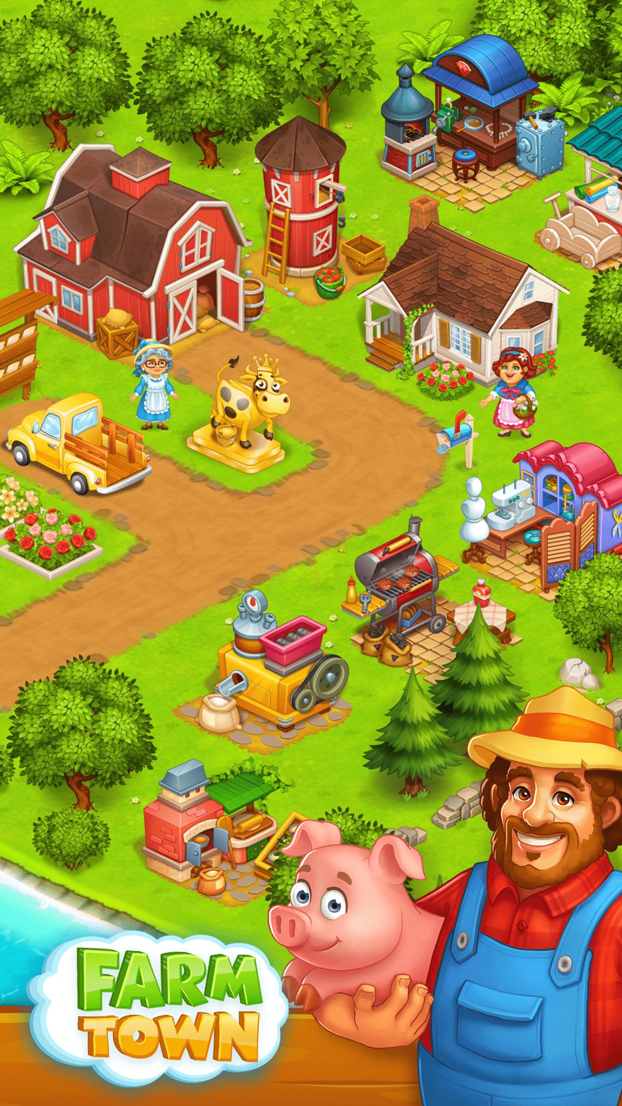Farm Town: Happy village near small city and town 3.41 Screenshot 2