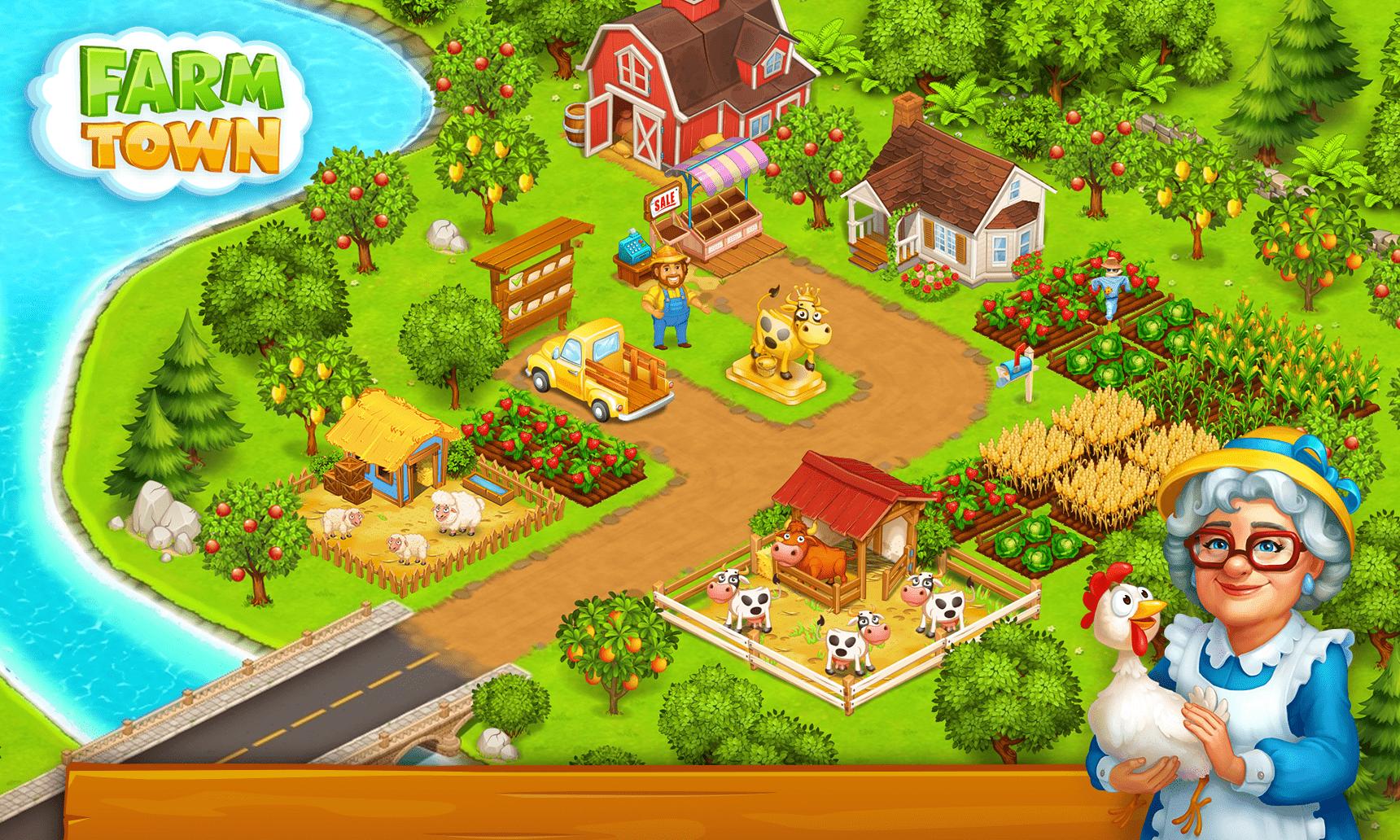 Farm Town: Happy village near small city and town 3.41 Screenshot 3