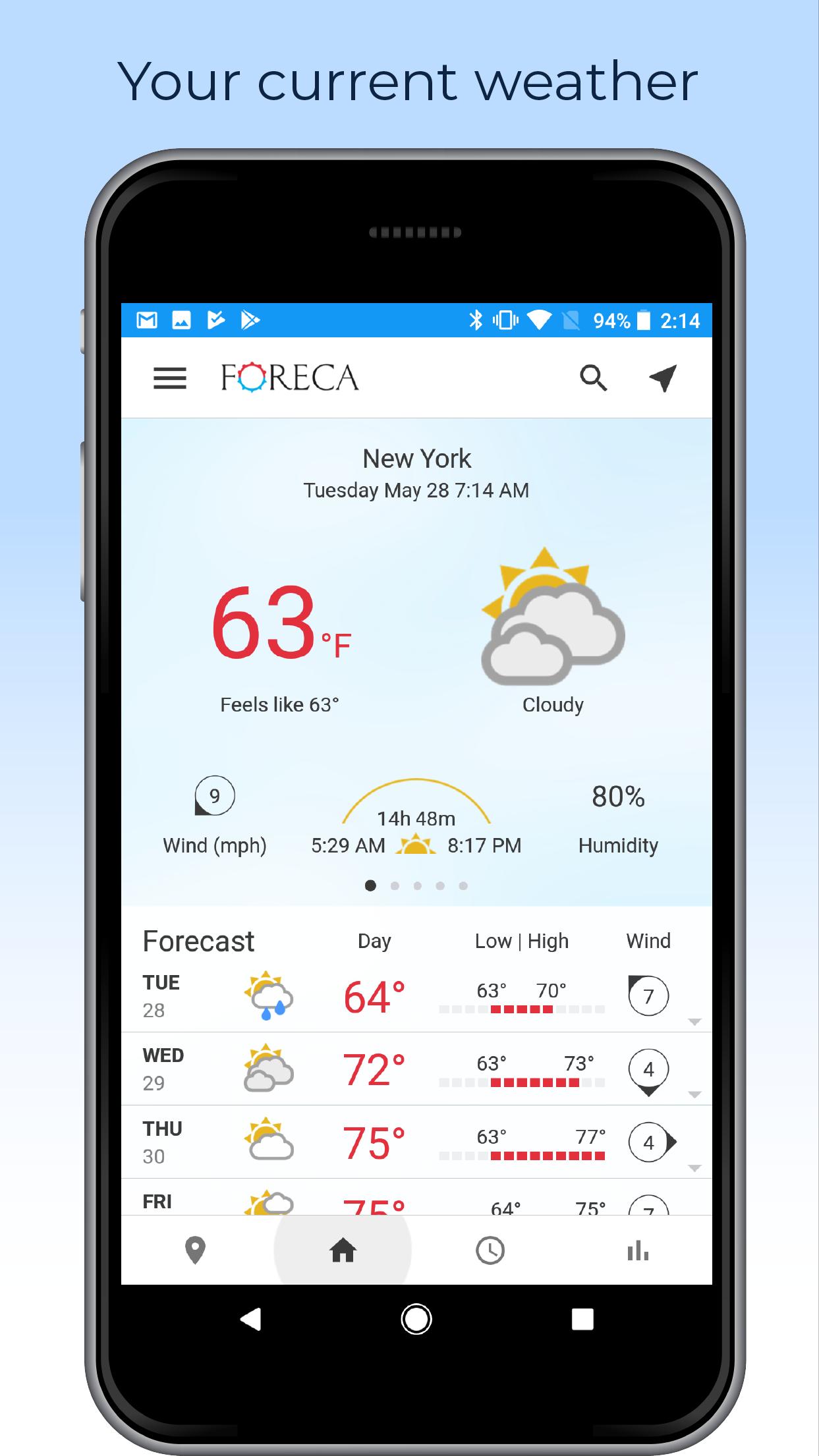 Foreca Weather 4.9.12 Screenshot 1