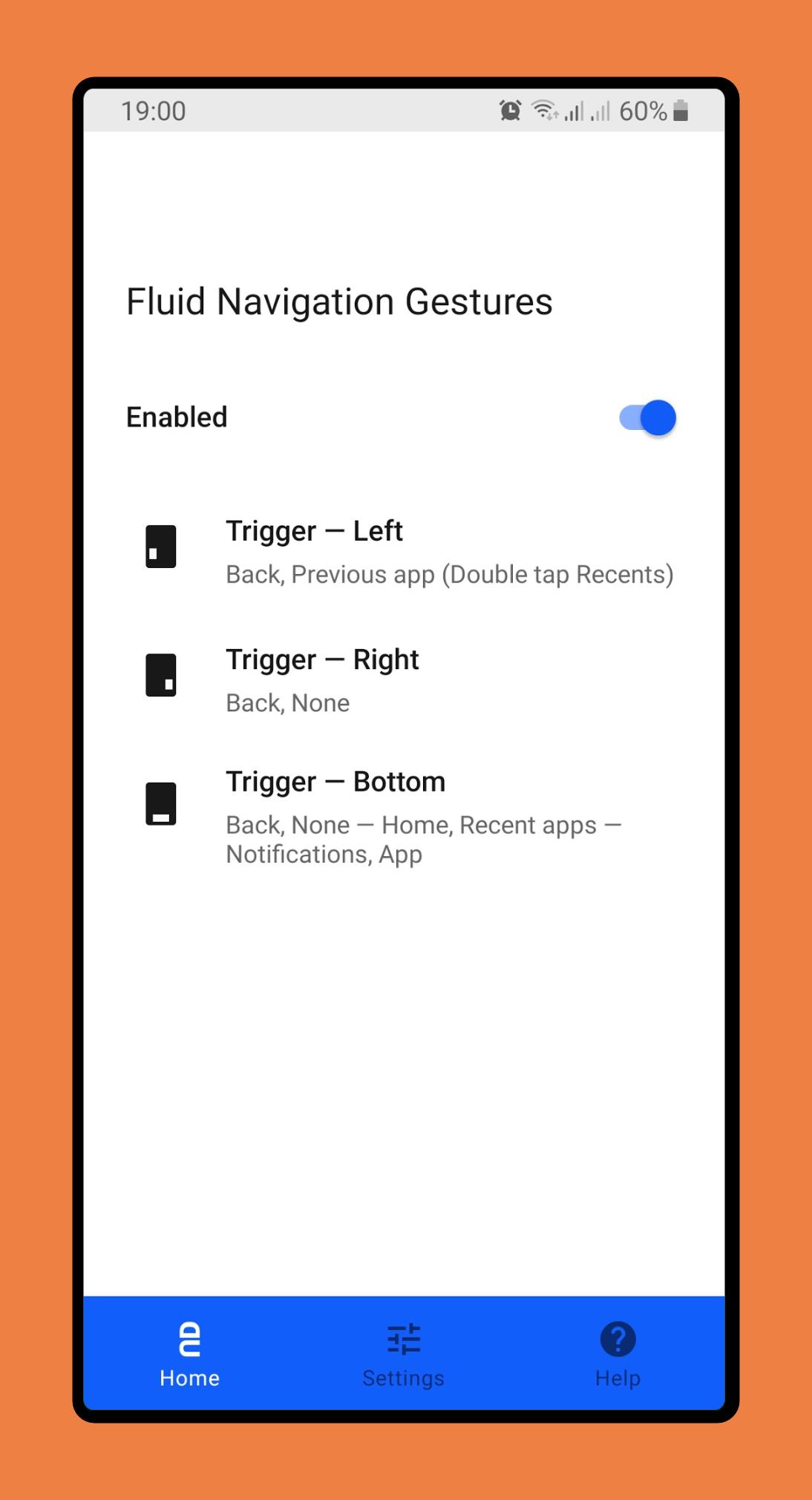 Fluid Navigation Gestures 2.0-beta11 Screenshot 1