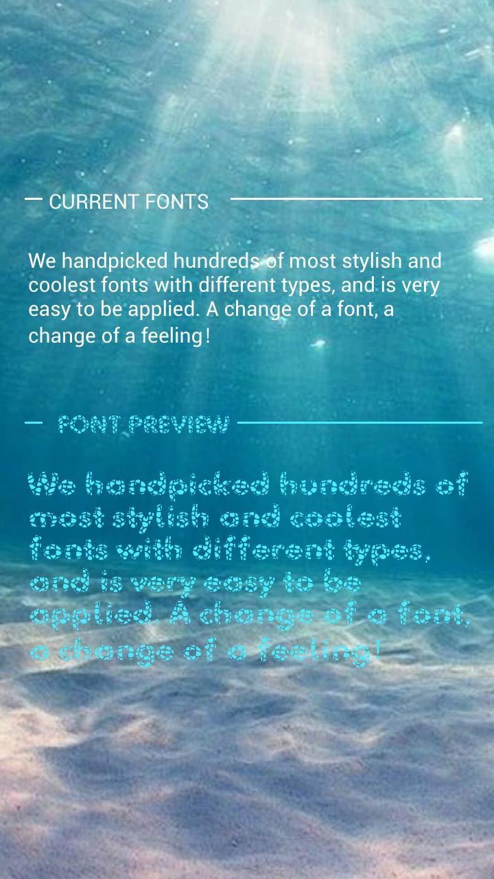 H20 Font Font for FlipFont , Cool Fonts Text Free 38.0 Screenshot 1