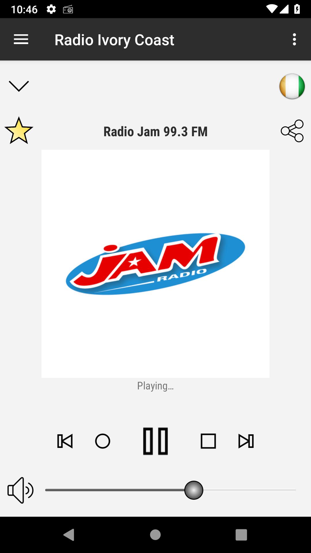 RADIO IVORY COAST : Online Ivorian radios 1.8.3 Screenshot 4
