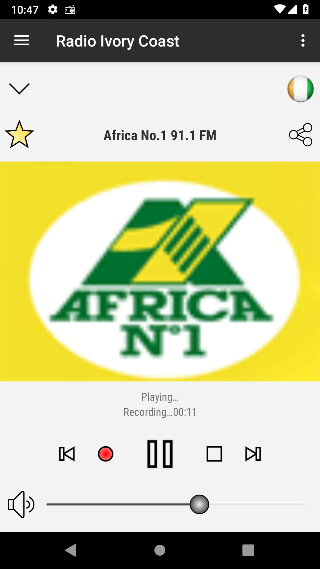RADIO IVORY COAST : Online Ivorian radios 1.8.3 Screenshot 5