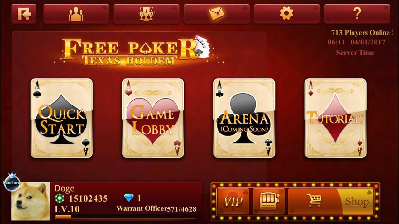 Free Poker-Texas Holdem 2.3.2.0 Screenshot 1