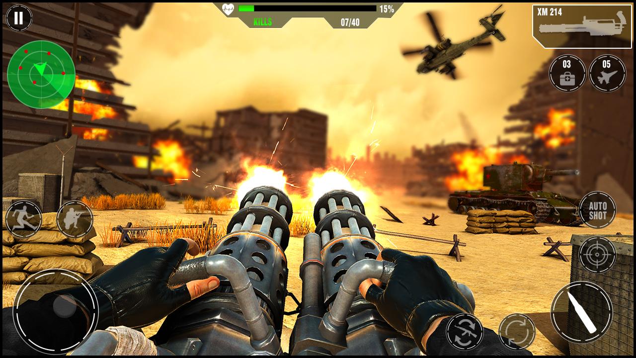 World War Gun Simulator WW2 Gun Shooter Game 2021 1.0.1 Screenshot 1