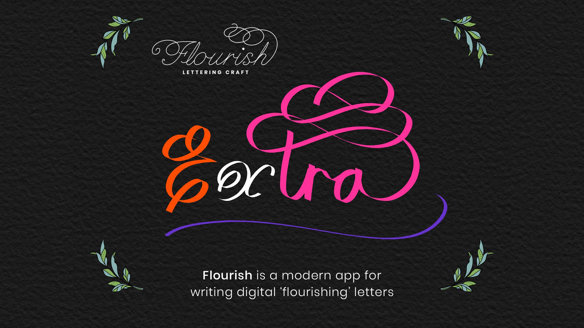 Flourish Calligraphy Lettering Craft 1.0.9 Screenshot 1