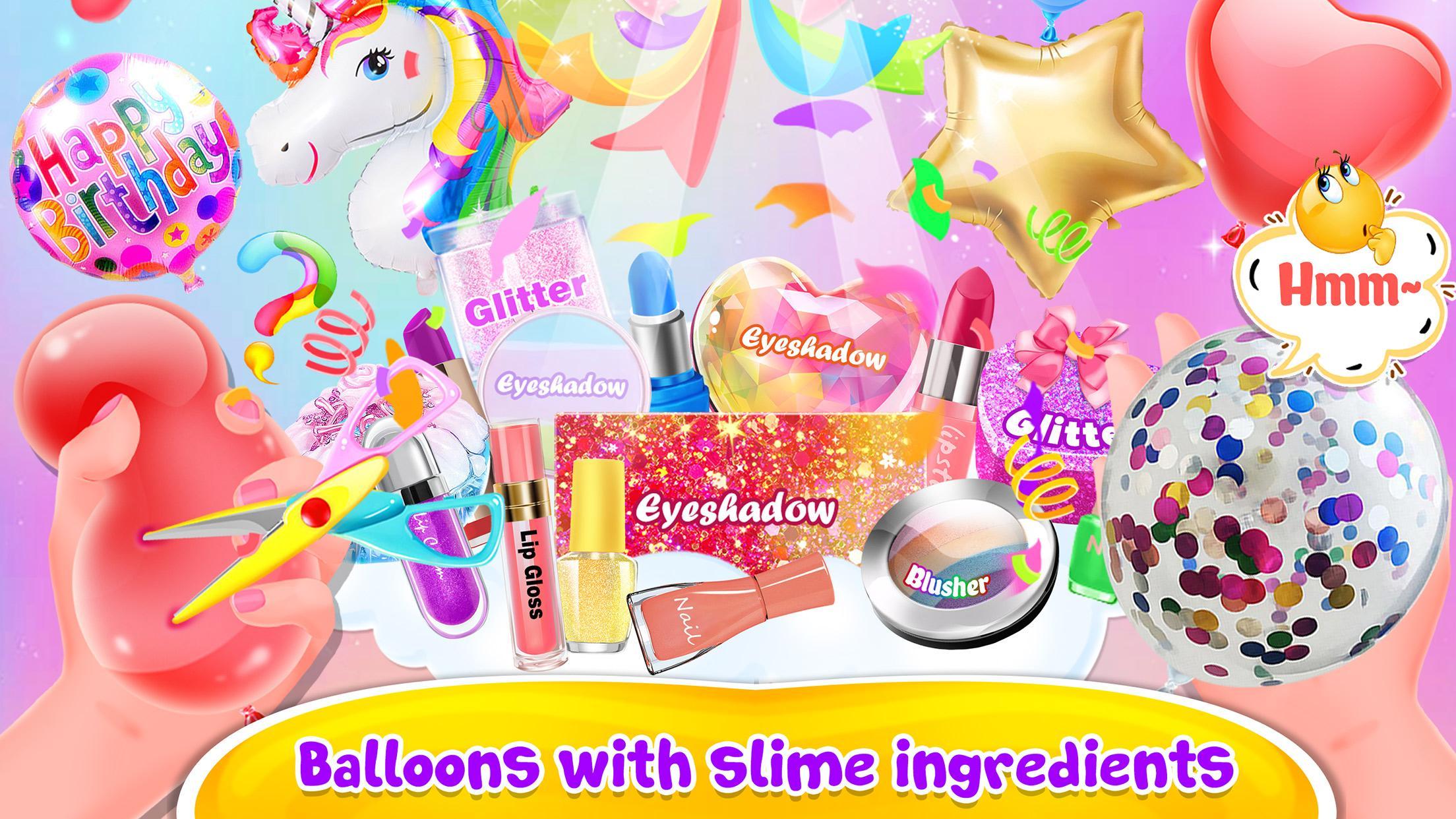 Bubble Balloon Makeup Slime  - Slime Simulator 1.2 Screenshot 2